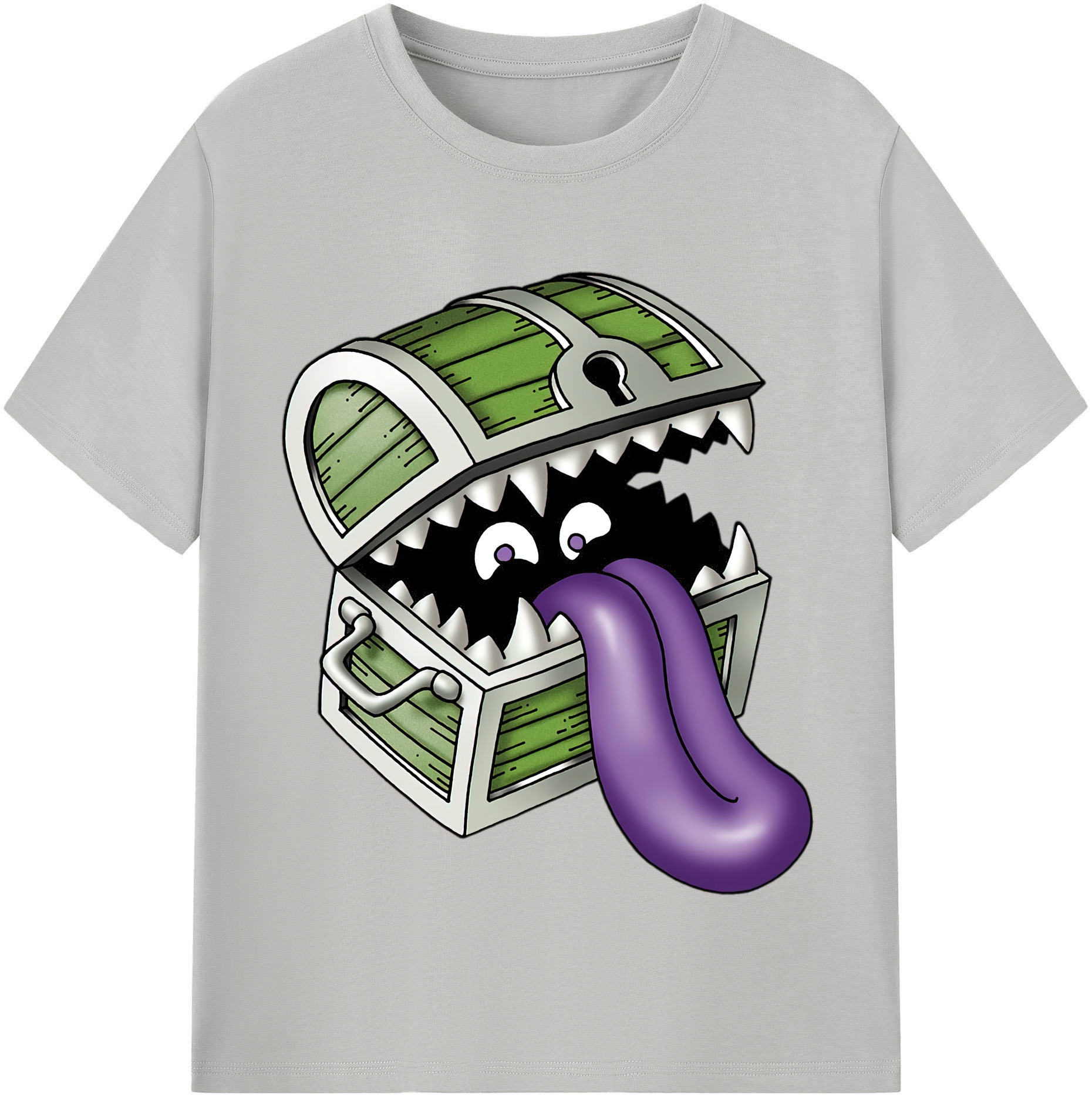 （画像用） ドラゴンクエスト Doragon Kuesuto Dragon Quest 綿100％半袖Tシャツ（フロントプリント）
