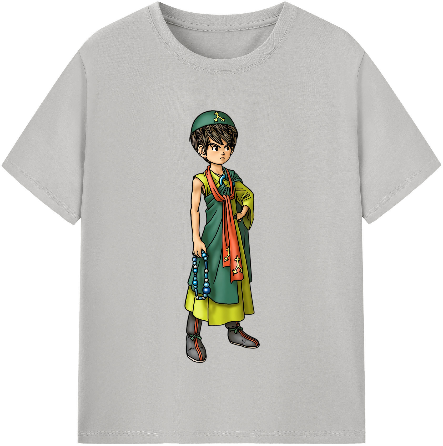 （画像用） ドラゴンクエスト Doragon Kuesuto Dragon Quest 綿100％半袖Tシャツ（フロントプリント）