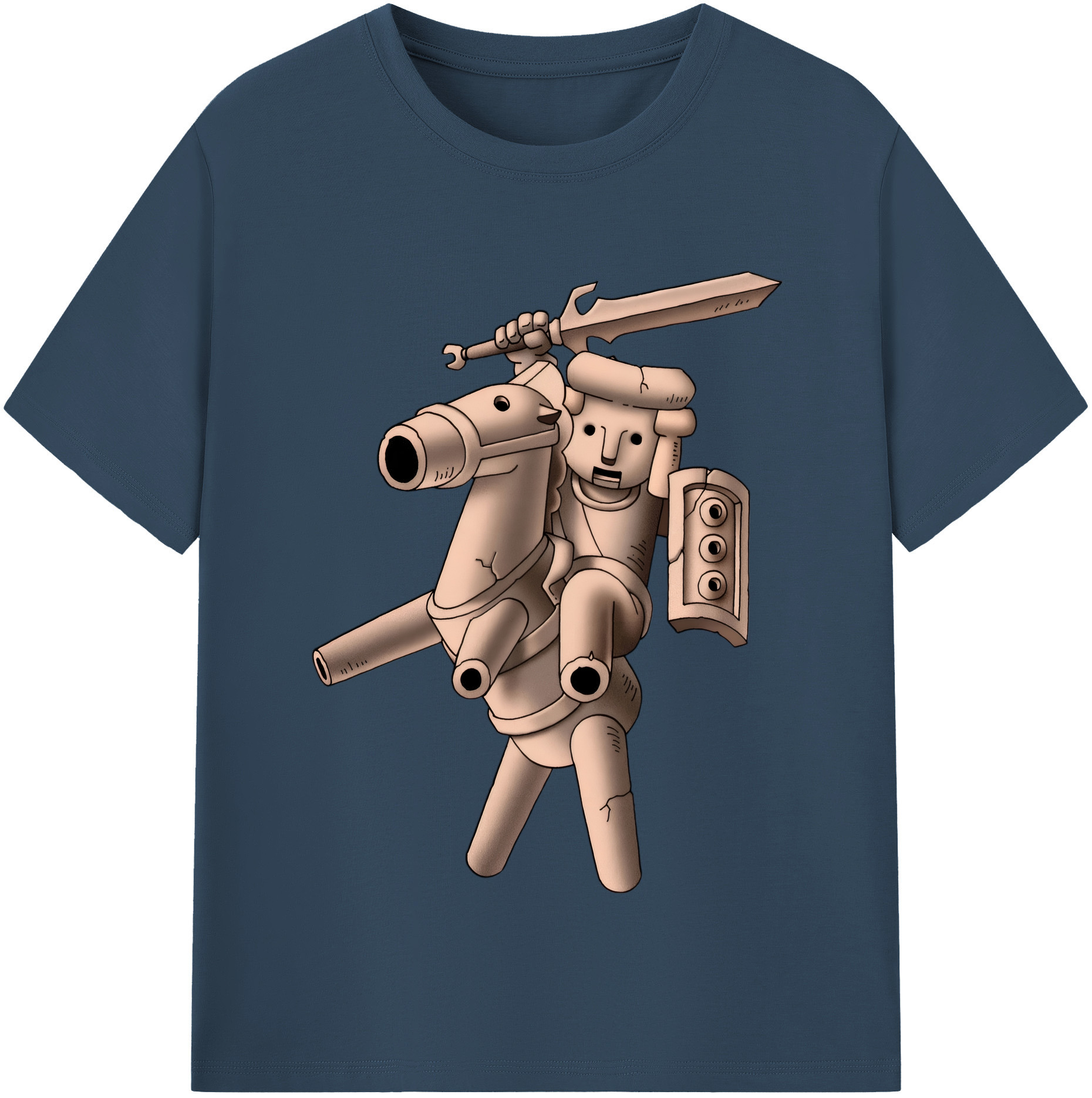 （画像用） ドラゴンクエスト Doragon Kuesuto Dragon Quest 綿100％半袖Tシャツ（フロントプリント）