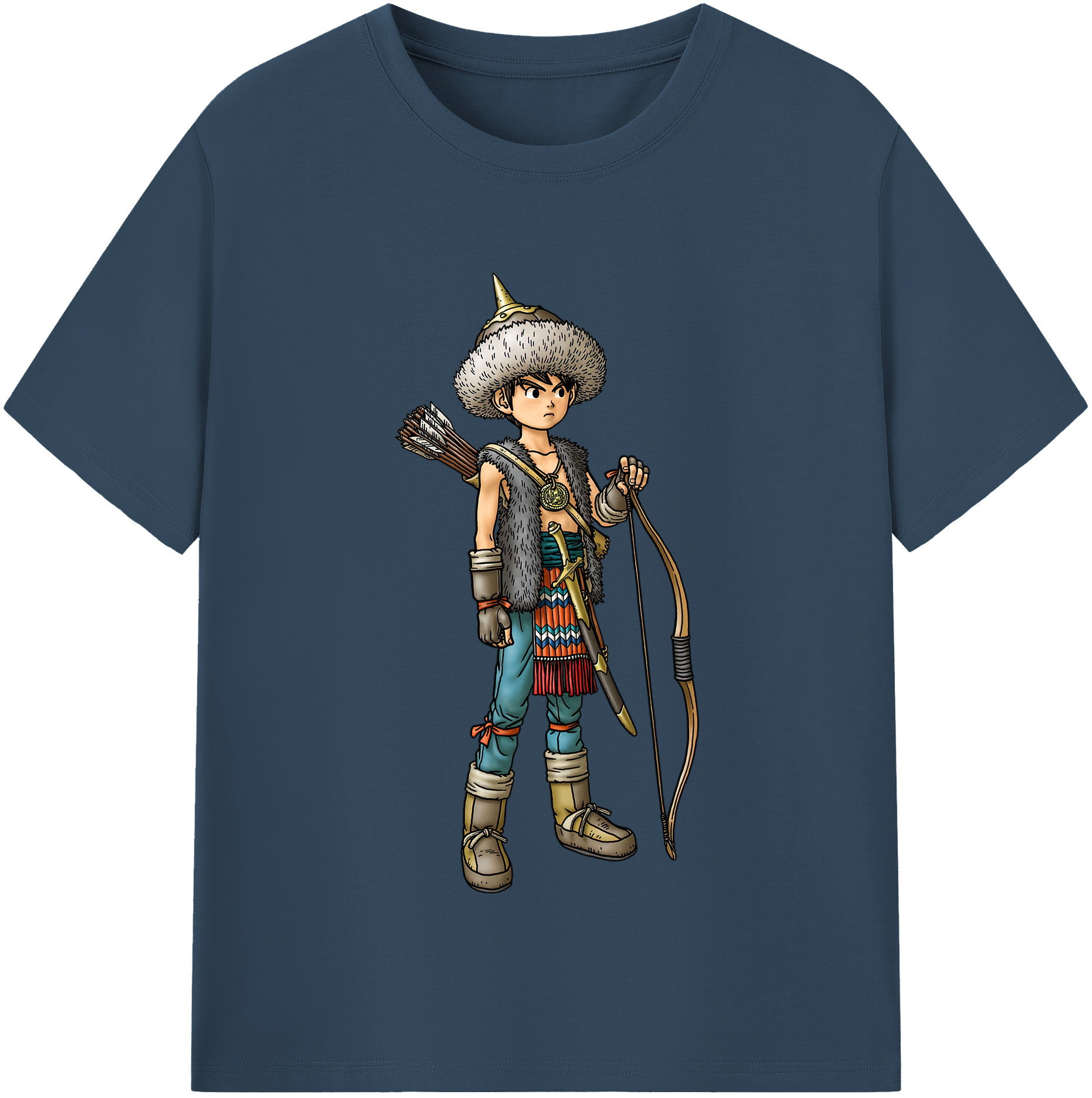 （画像用） ドラゴンクエスト Doragon Kuesuto Dragon Quest 綿100％半袖Tシャツ（フロントプリント）