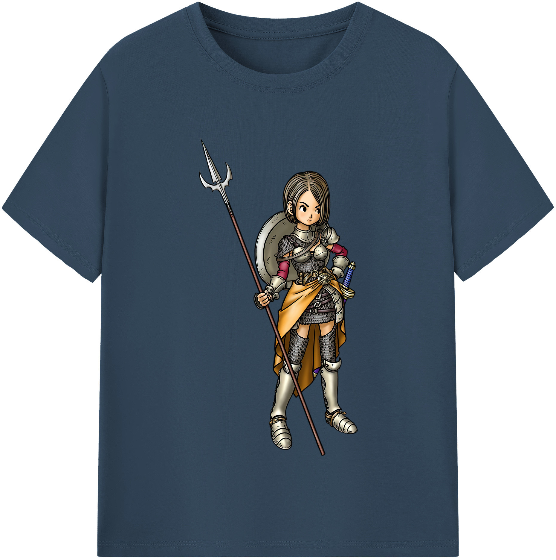 （画像用） ドラゴンクエスト Doragon Kuesuto Dragon Quest 綿100％半袖Tシャツ（フロントプリント）