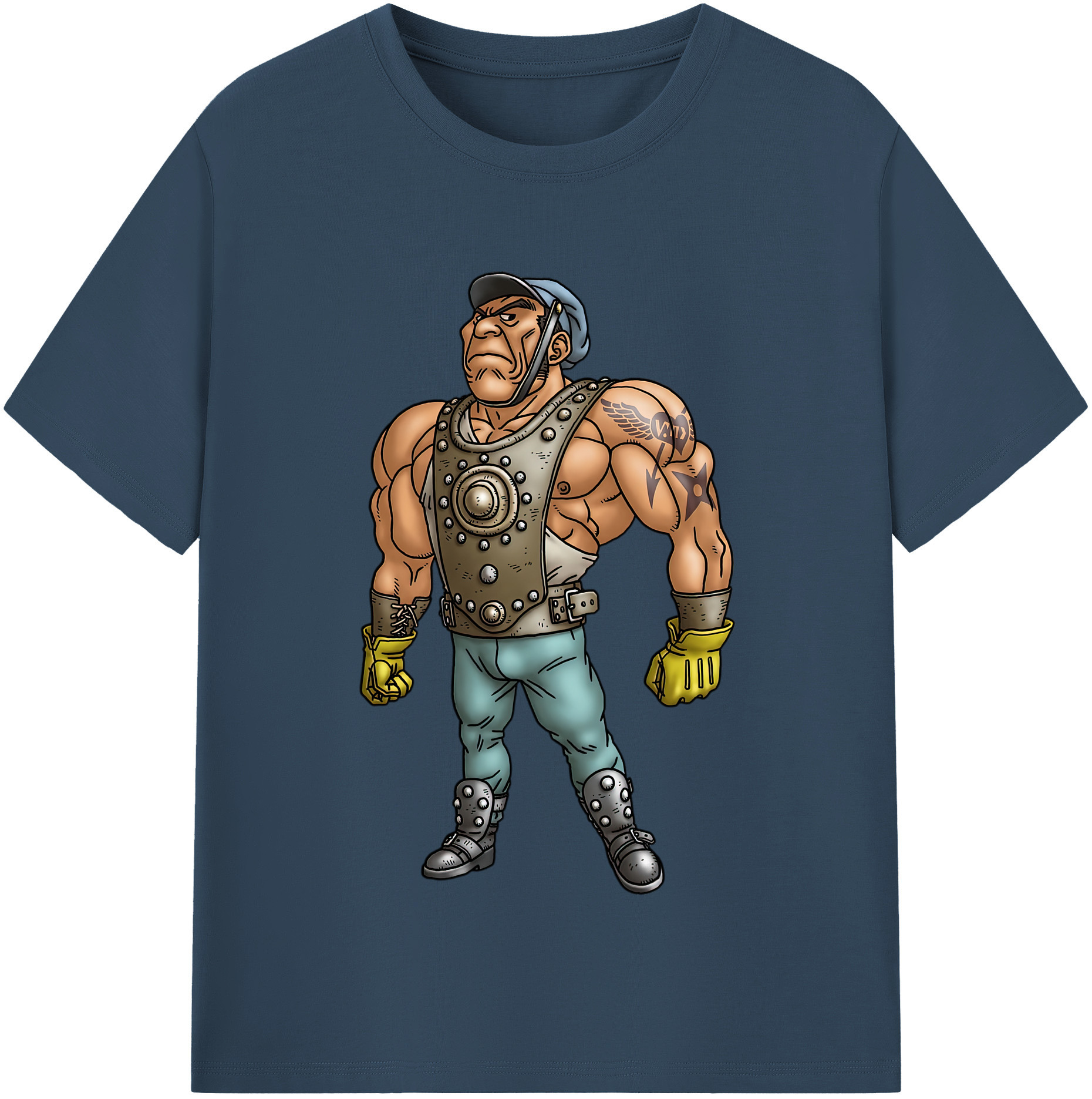 （画像用） ドラゴンクエスト Doragon Kuesuto Dragon Quest 綿100％半袖Tシャツ（フロントプリント）