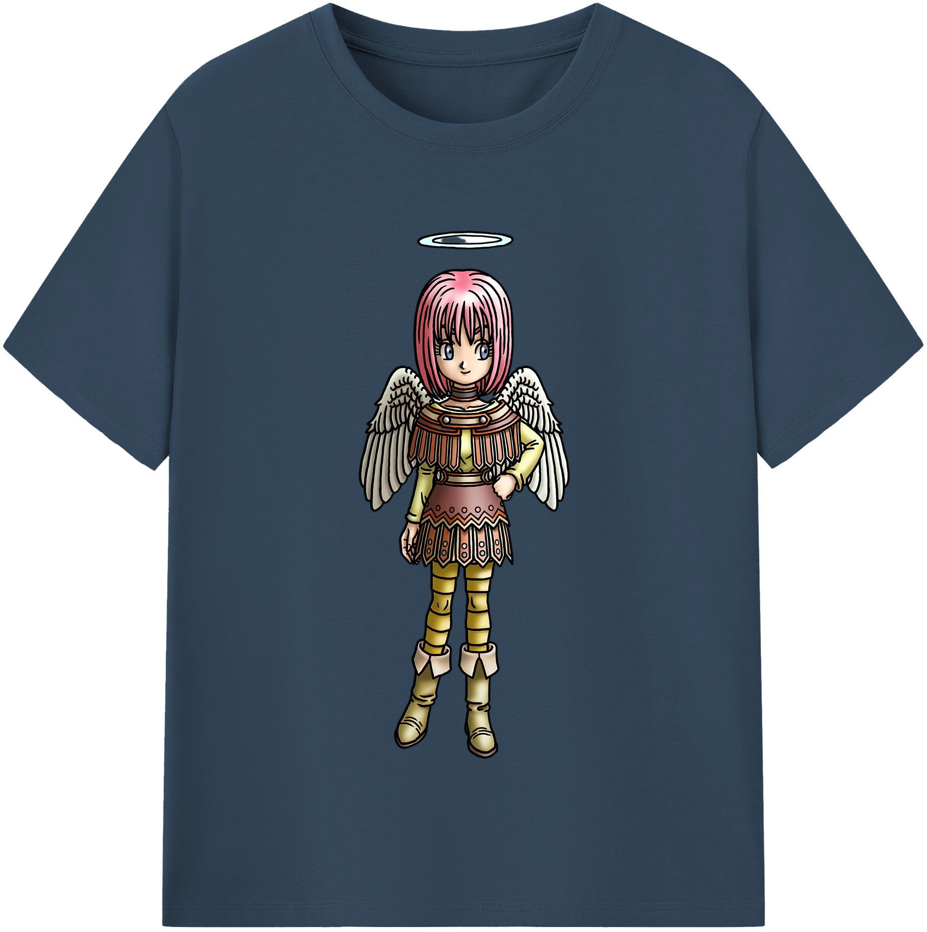 （画像用） ドラゴンクエスト Doragon Kuesuto Dragon Quest 綿100％半袖Tシャツ（フロントプリント）