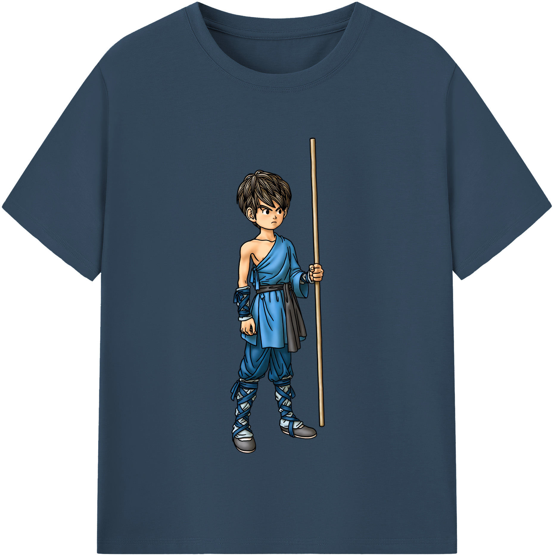 （画像用） ドラゴンクエスト Doragon Kuesuto Dragon Quest 綿100％半袖Tシャツ（フロントプリント）
