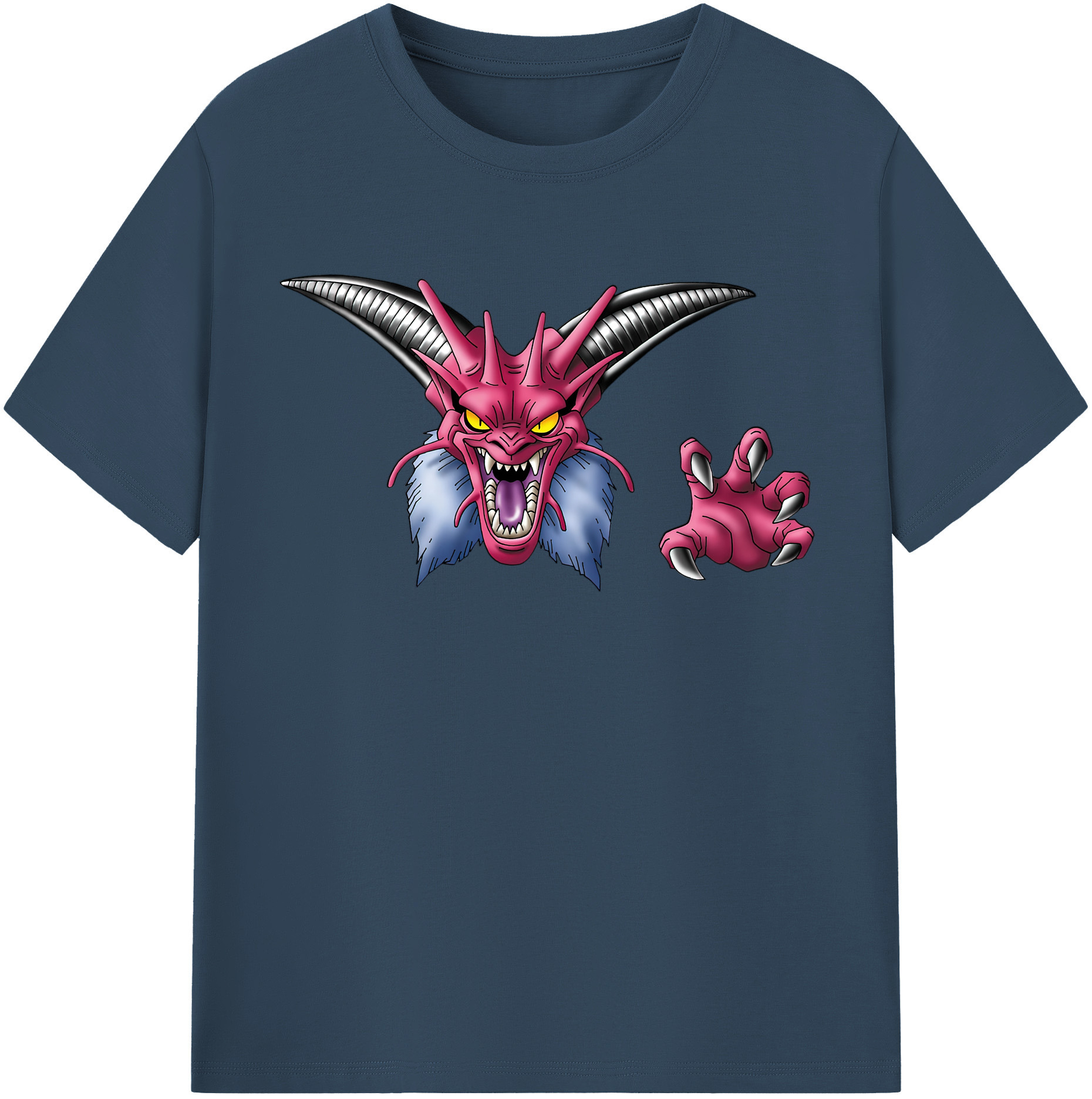 （画像用） ドラゴンクエスト Doragon Kuesuto Dragon Quest 綿100％半袖Tシャツ（フロントプリント）