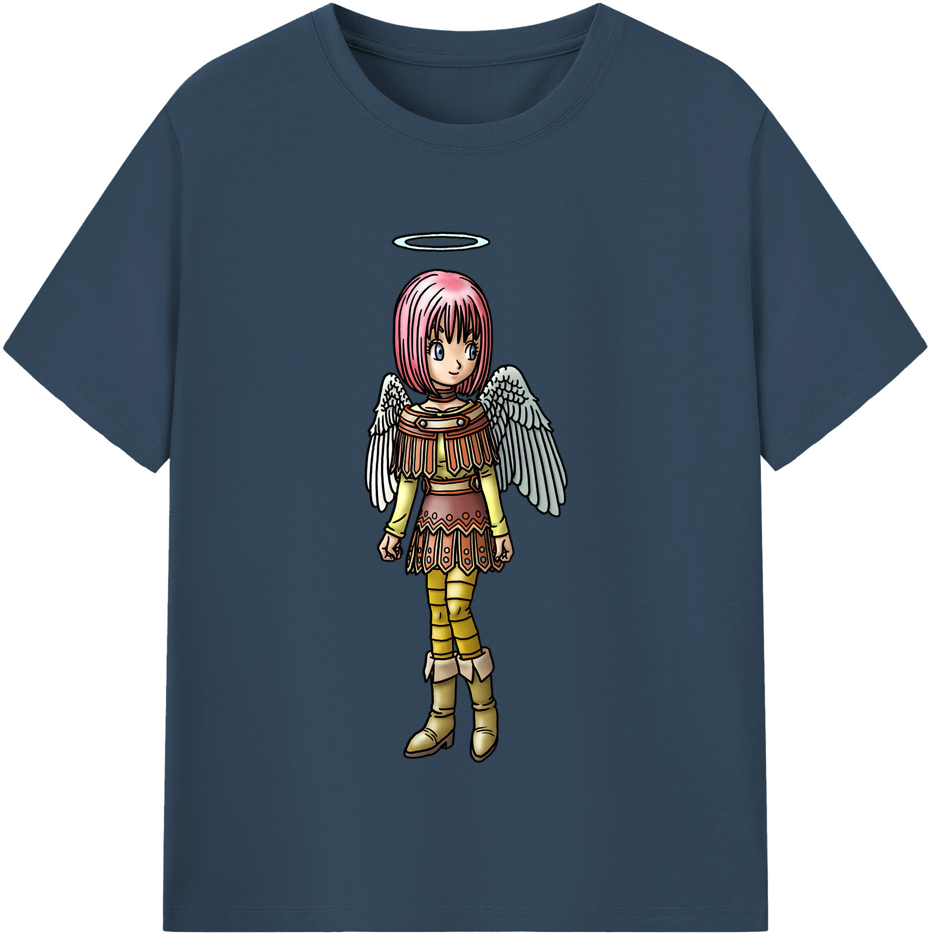 （画像用） ドラゴンクエスト Doragon Kuesuto Dragon Quest 綿100％半袖Tシャツ（フロントプリント）