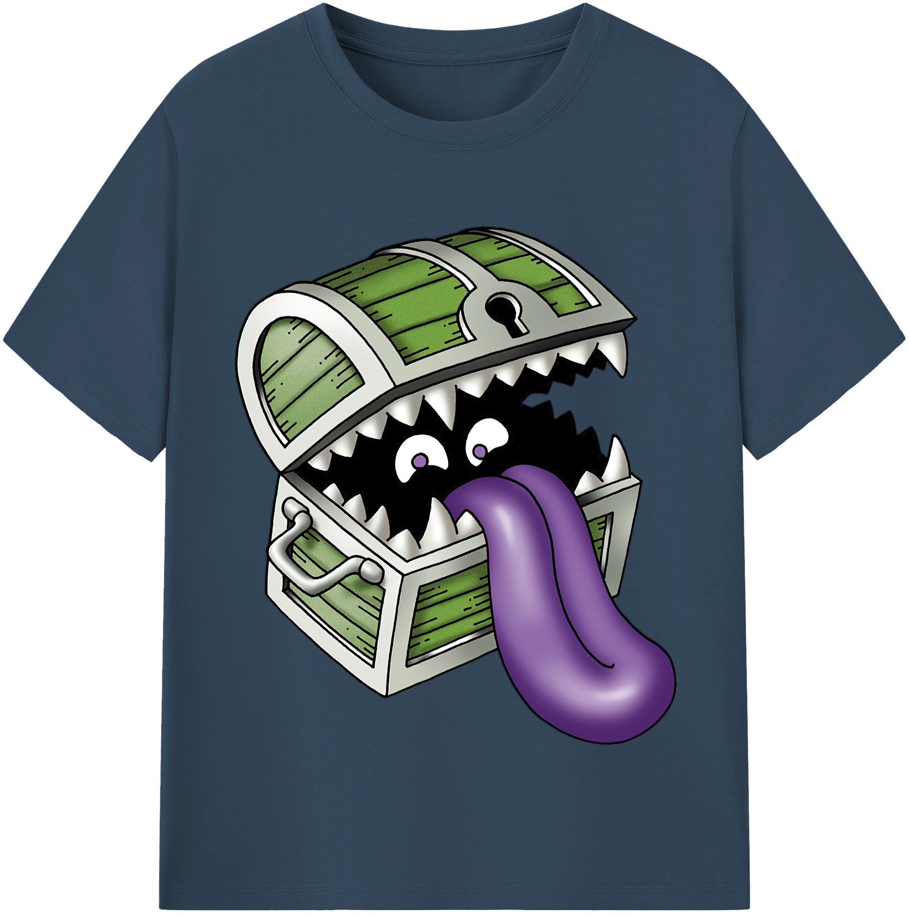 （画像用） ドラゴンクエスト Doragon Kuesuto Dragon Quest 綿100％半袖Tシャツ（フロントプリント）