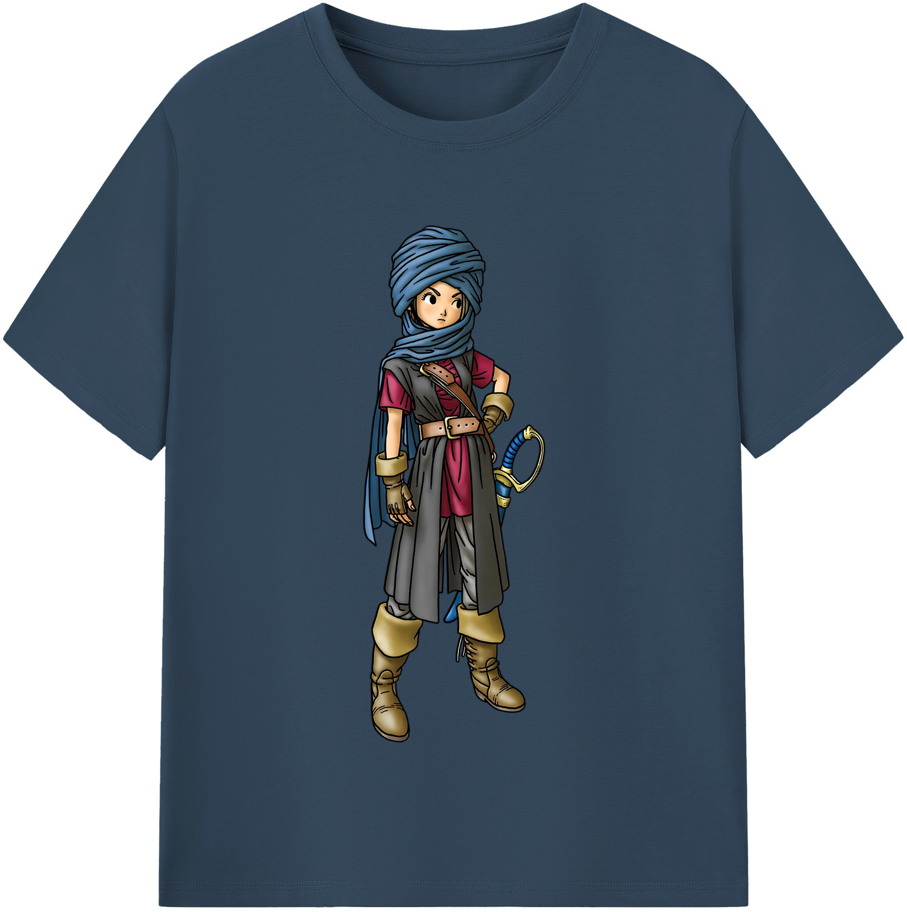 （画像用） ドラゴンクエスト Doragon Kuesuto Dragon Quest 綿100％半袖Tシャツ（フロントプリント）