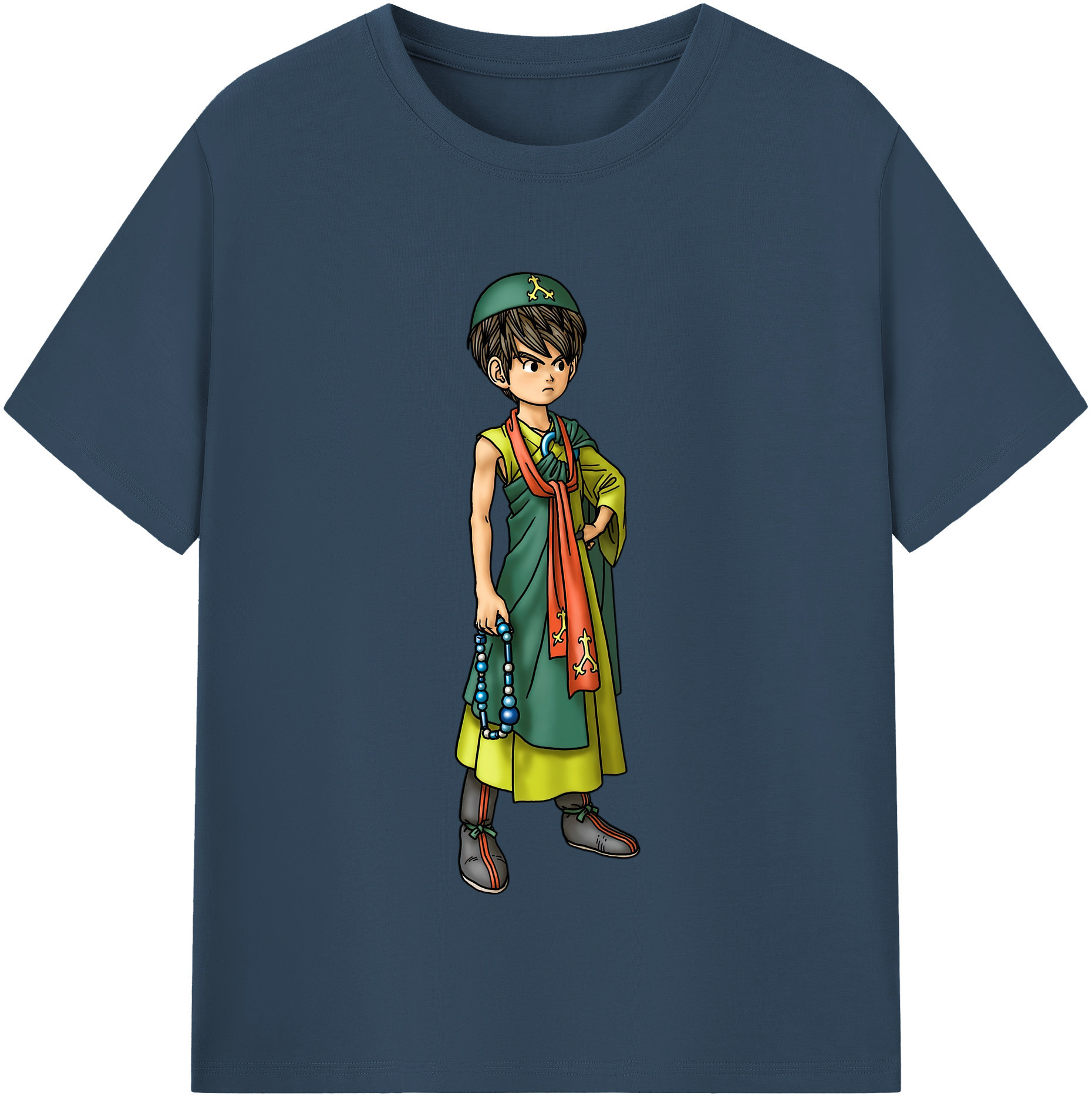 （画像用） ドラゴンクエスト Doragon Kuesuto Dragon Quest 綿100％半袖Tシャツ（フロントプリント）