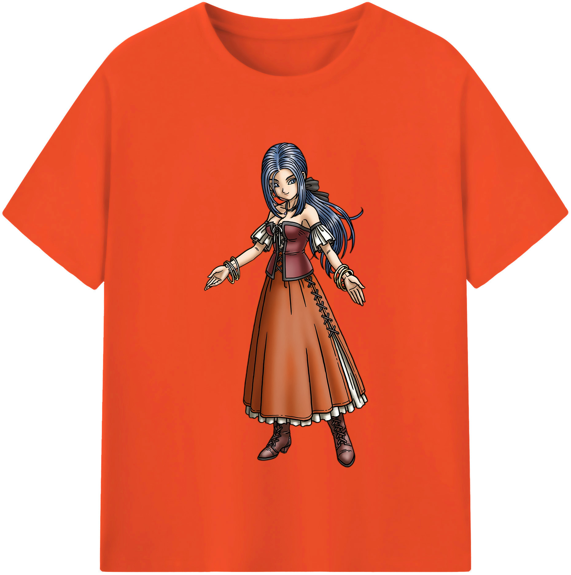 （画像用） ドラゴンクエスト Doragon Kuesuto Dragon Quest 綿100％半袖Tシャツ（フロントプリント）