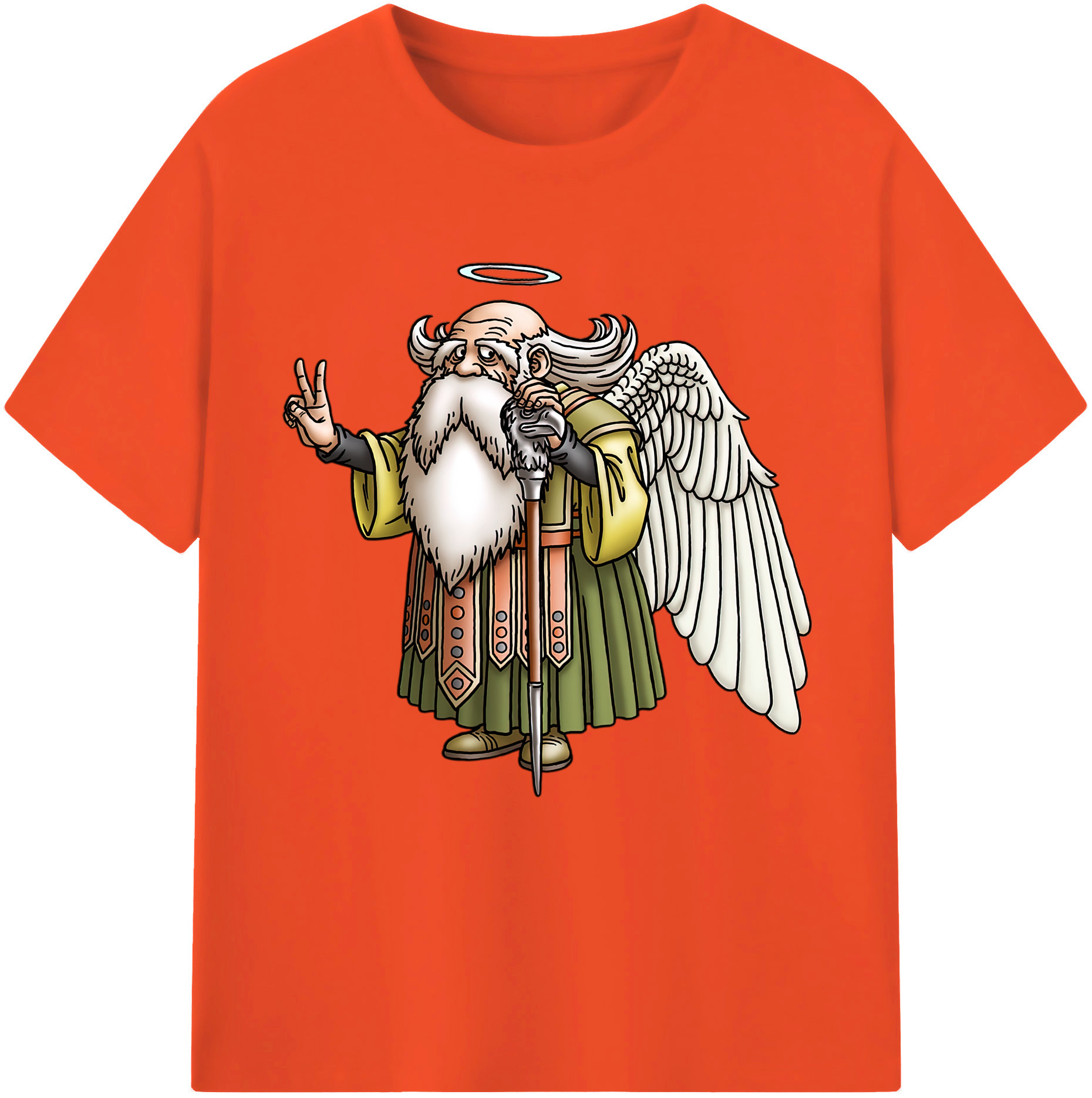 （画像用） ドラゴンクエスト Doragon Kuesuto Dragon Quest 綿100％半袖Tシャツ（フロントプリント）