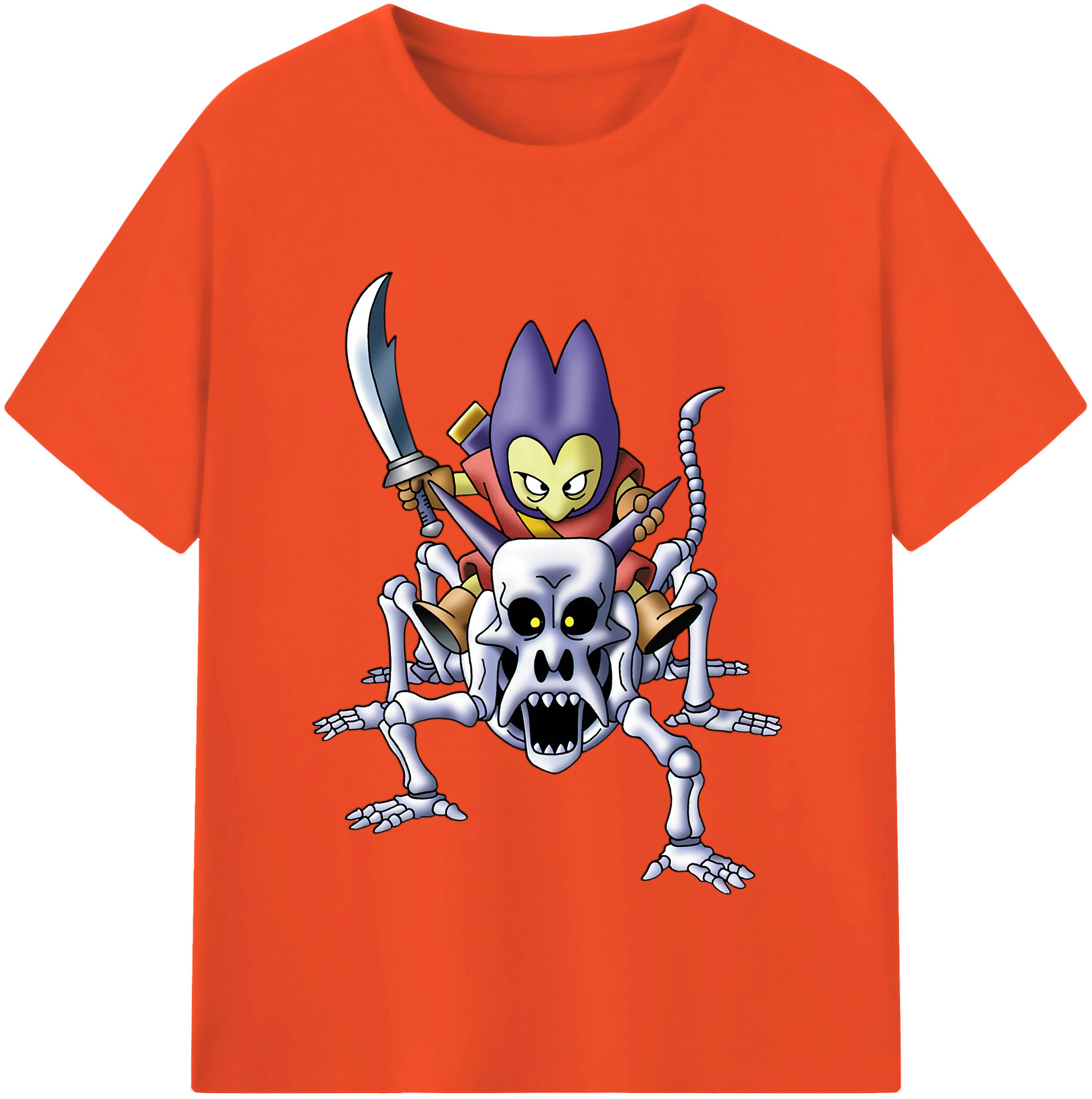 （画像用） ドラゴンクエスト Doragon Kuesuto Dragon Quest 綿100％半袖Tシャツ（フロントプリント）