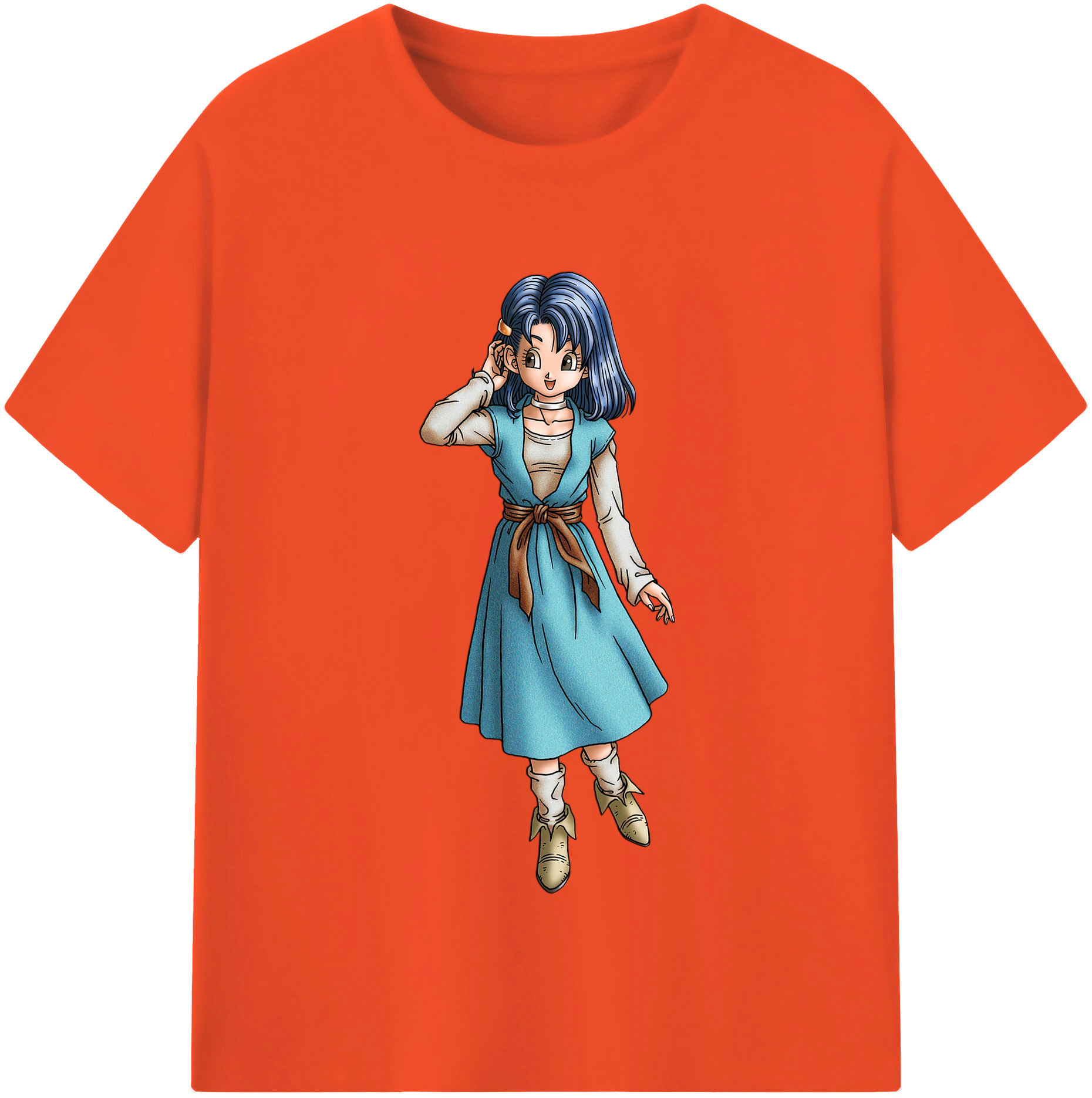 （画像用） ドラゴンクエスト Doragon Kuesuto Dragon Quest 綿100％半袖Tシャツ（フロントプリント）
