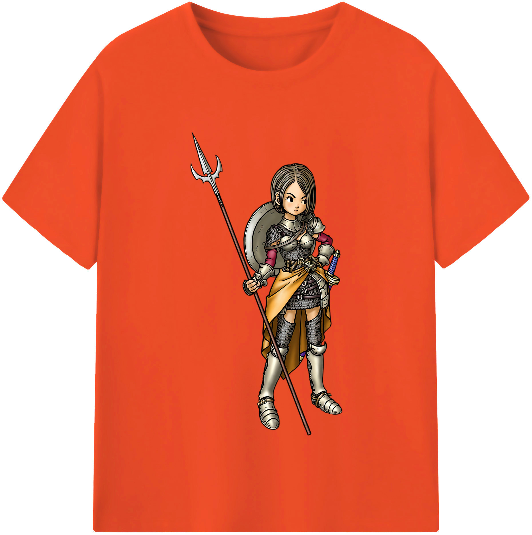 （画像用） ドラゴンクエスト Doragon Kuesuto Dragon Quest 綿100％半袖Tシャツ（フロントプリント）