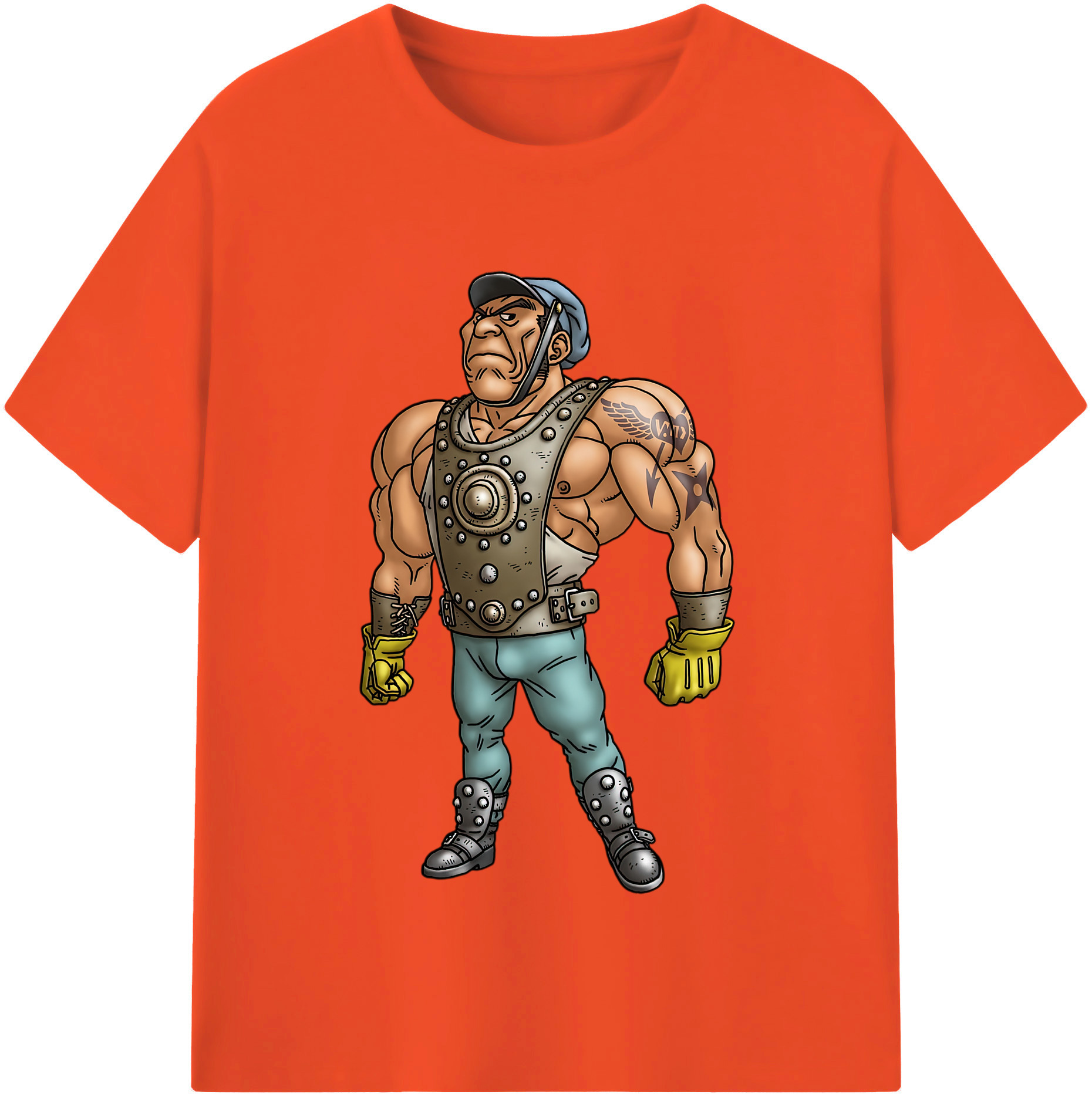（画像用） ドラゴンクエスト Doragon Kuesuto Dragon Quest 綿100％半袖Tシャツ（フロントプリント）