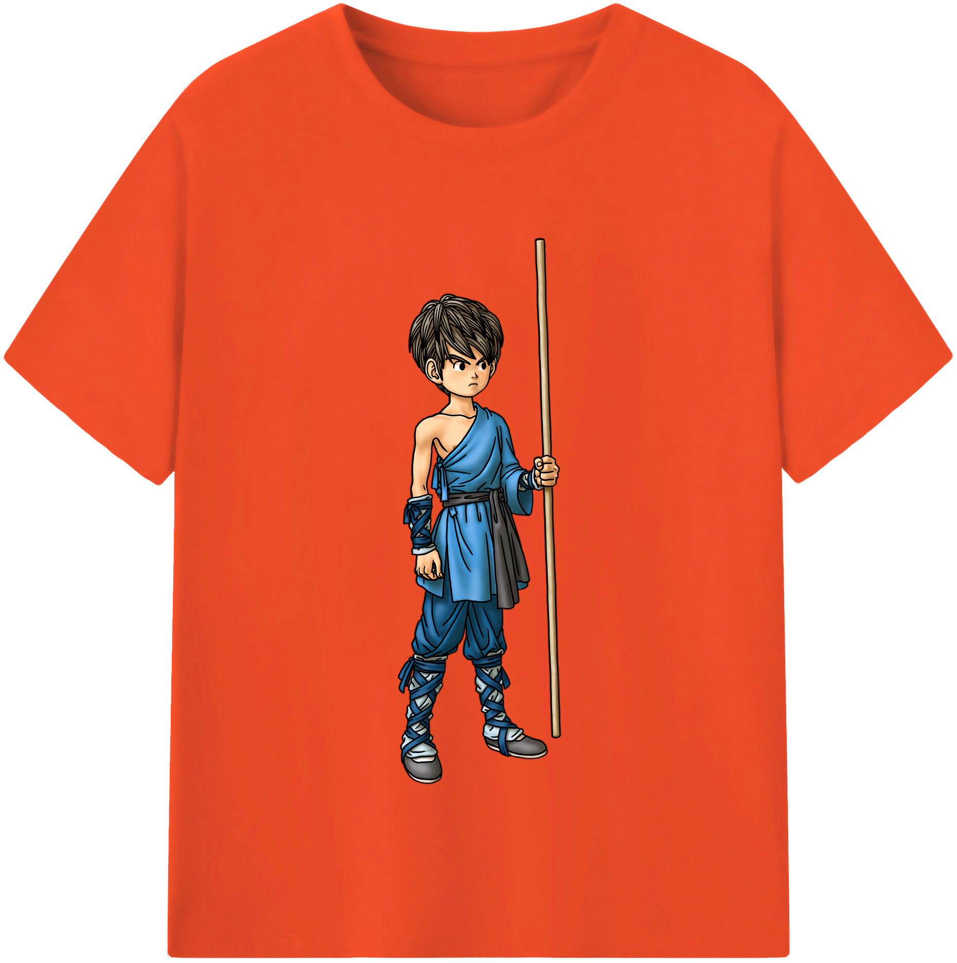 （画像用） ドラゴンクエスト Doragon Kuesuto Dragon Quest 綿100％半袖Tシャツ（フロントプリント）