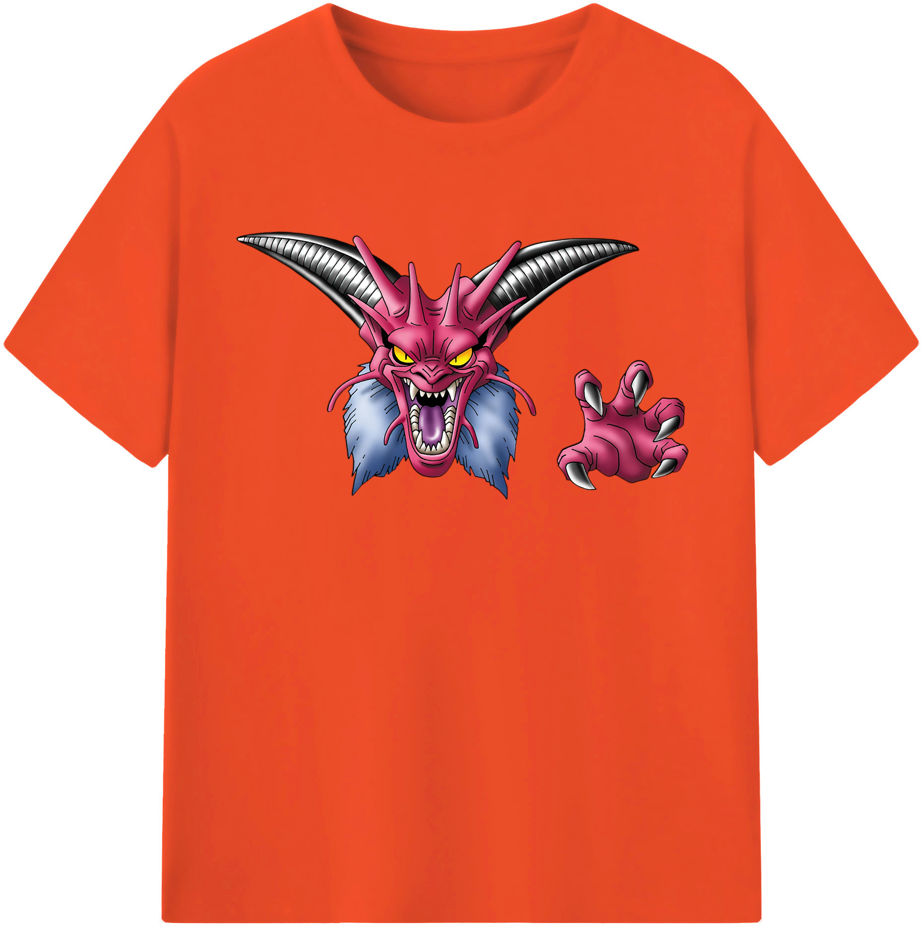 （画像用） ドラゴンクエスト Doragon Kuesuto Dragon Quest 綿100％半袖Tシャツ（フロントプリント）