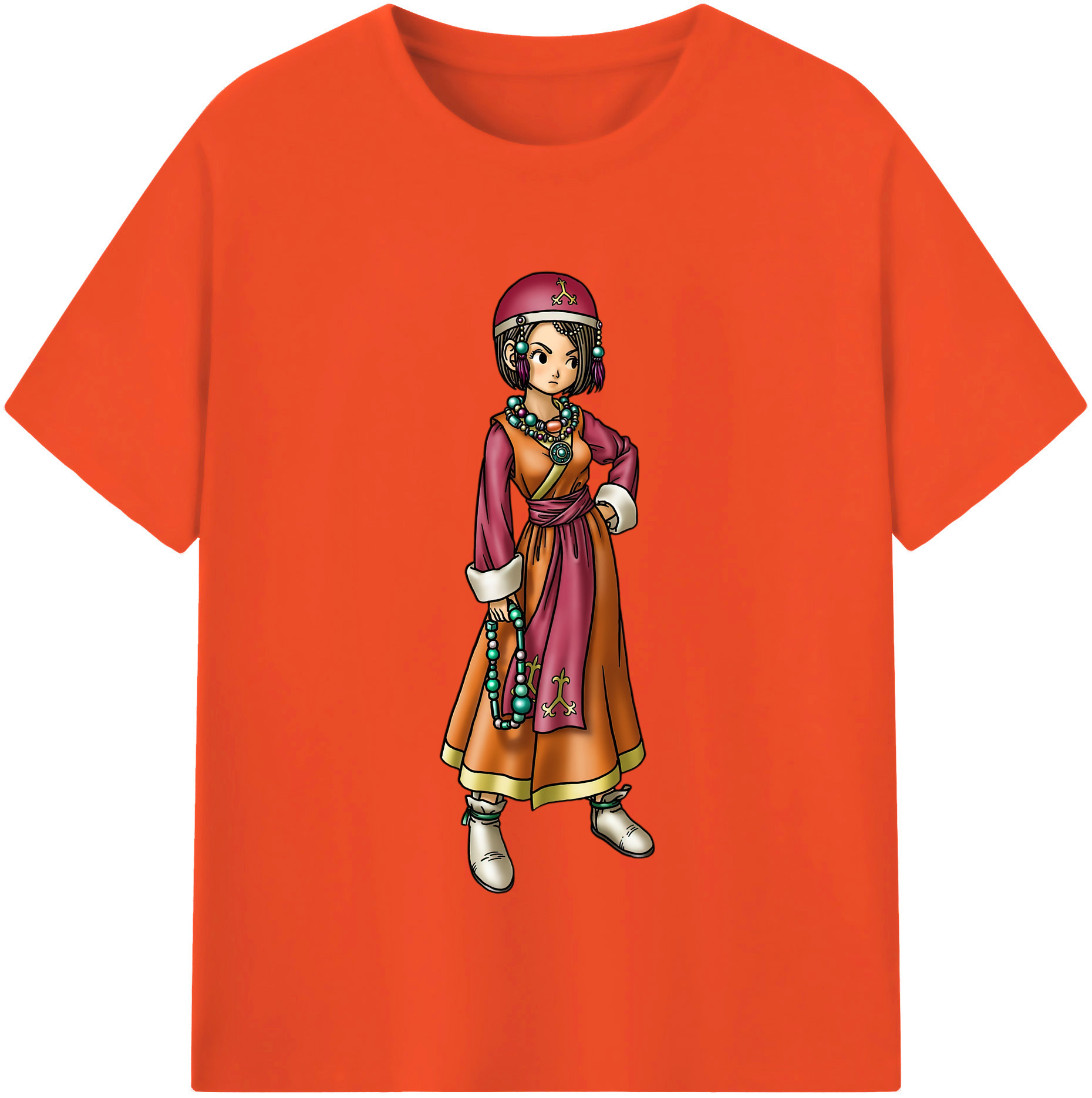 （画像用） ドラゴンクエスト Doragon Kuesuto Dragon Quest 綿100％半袖Tシャツ（フロントプリント）