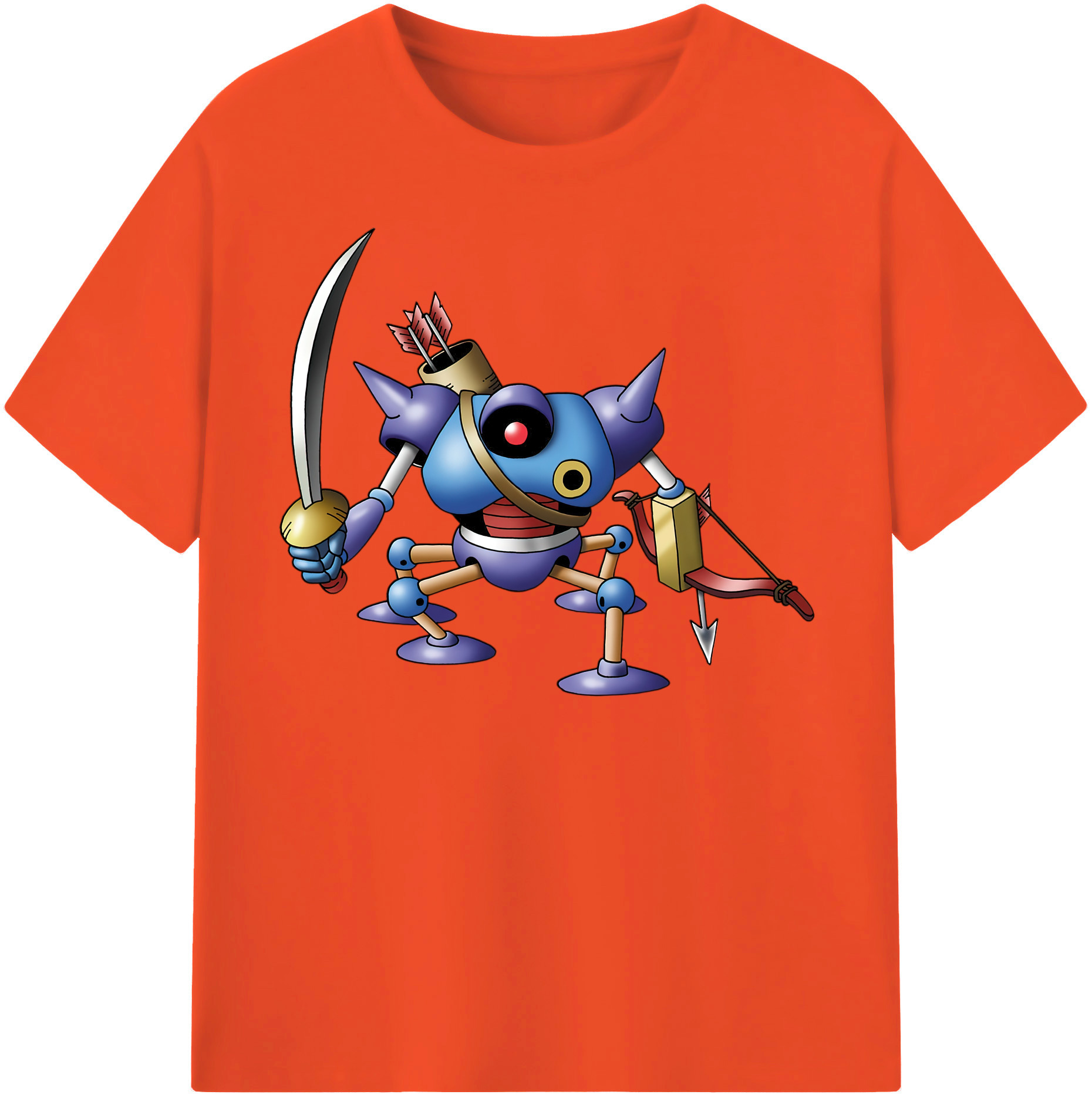 （画像用） ドラゴンクエスト Doragon Kuesuto Dragon Quest 綿100％半袖Tシャツ（フロントプリント）