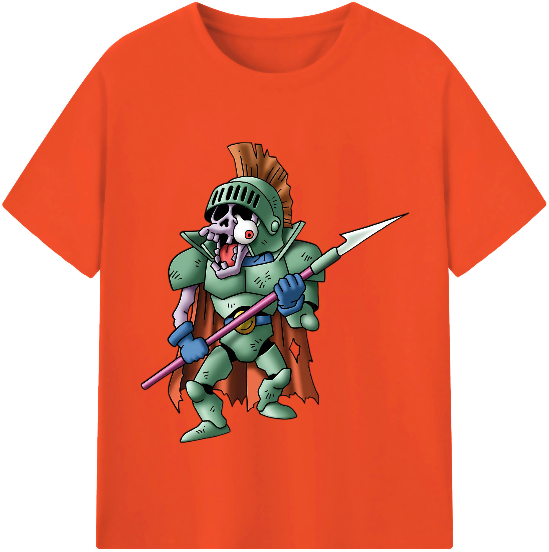 （画像用） ドラゴンクエスト Doragon Kuesuto Dragon Quest 綿100％半袖Tシャツ（フロントプリント）
