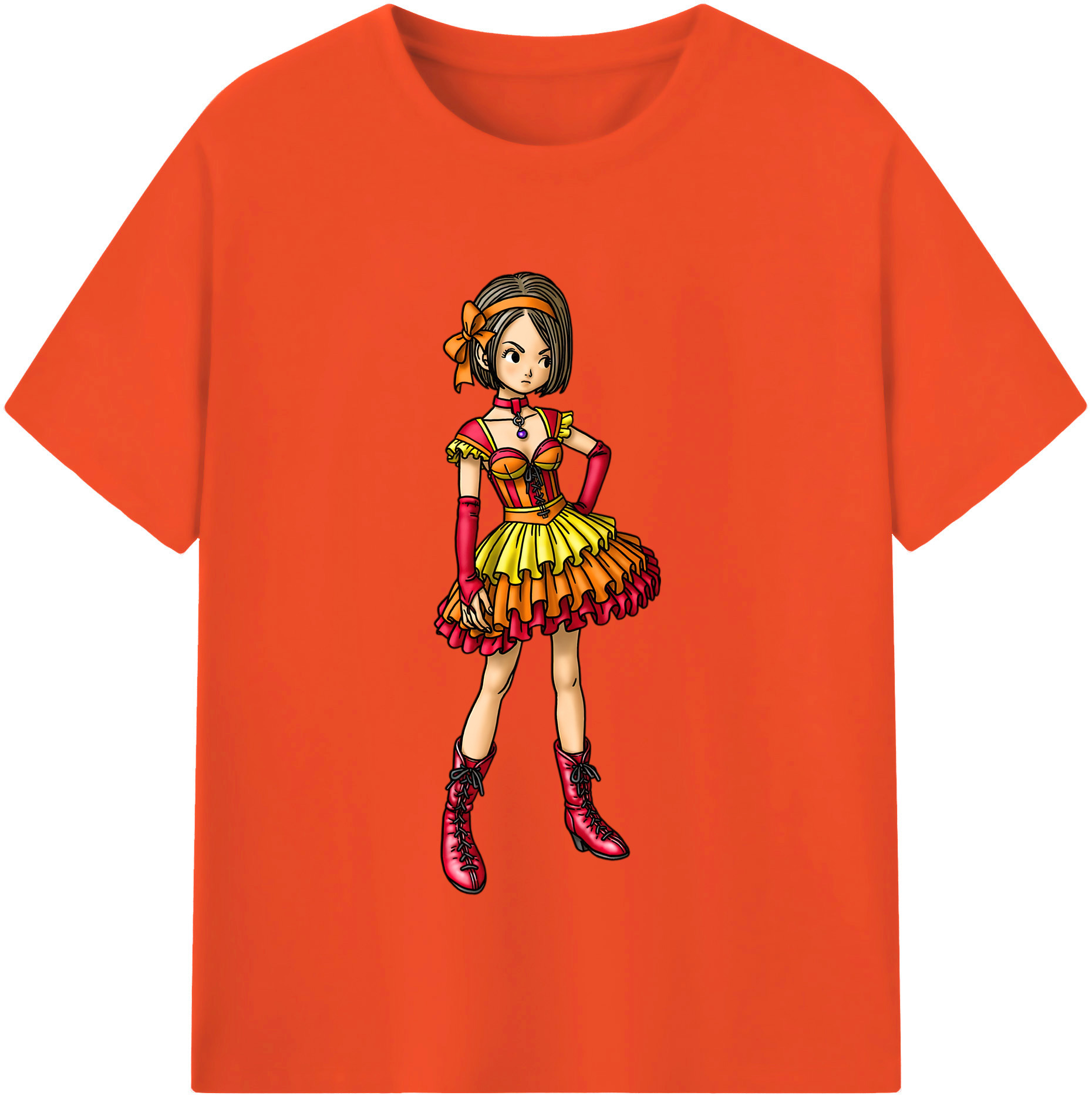 （画像用） ドラゴンクエスト Doragon Kuesuto Dragon Quest 綿100％半袖Tシャツ（フロントプリント）