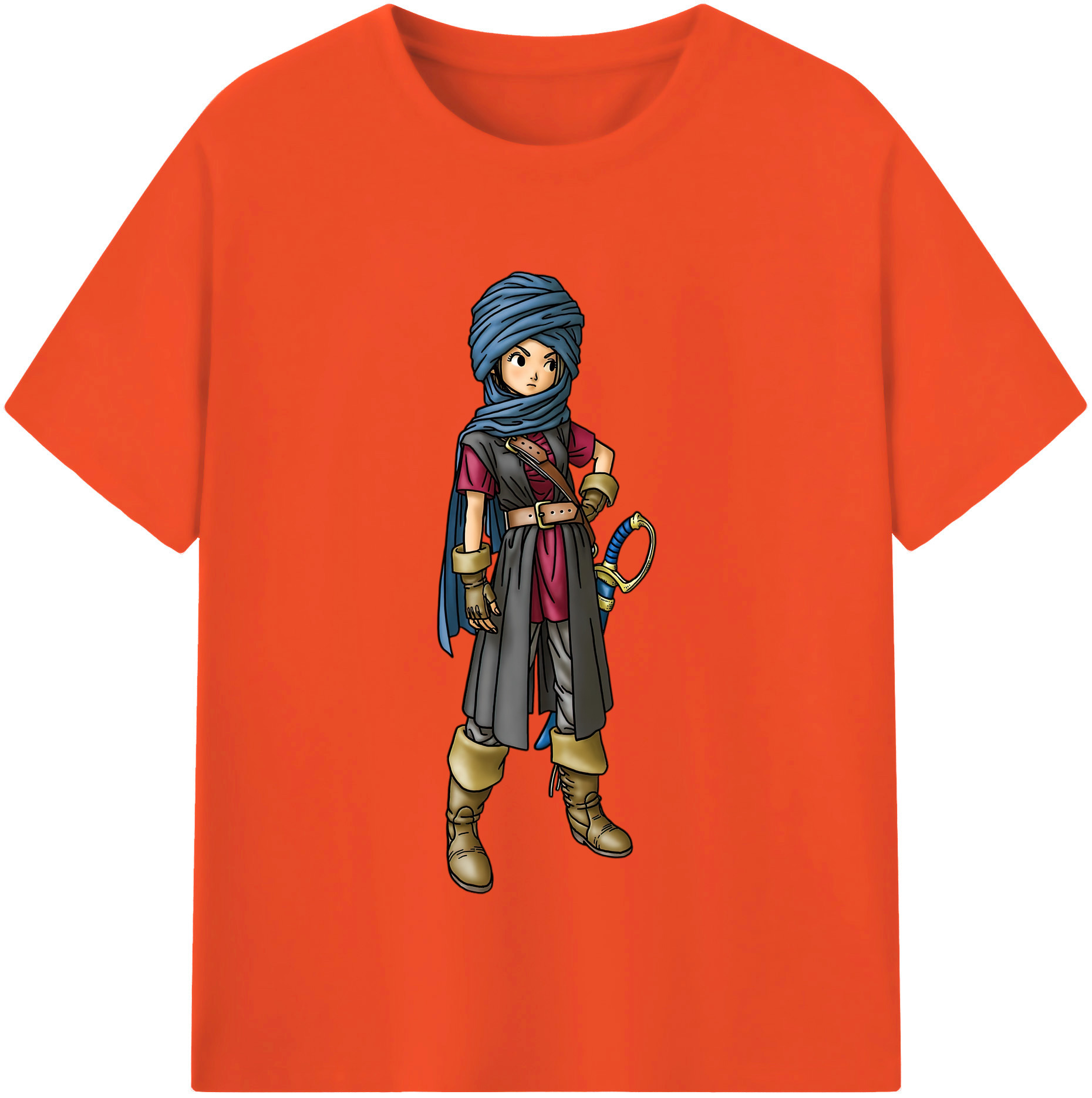 （画像用） ドラゴンクエスト Doragon Kuesuto Dragon Quest 綿100％半袖Tシャツ（フロントプリント）