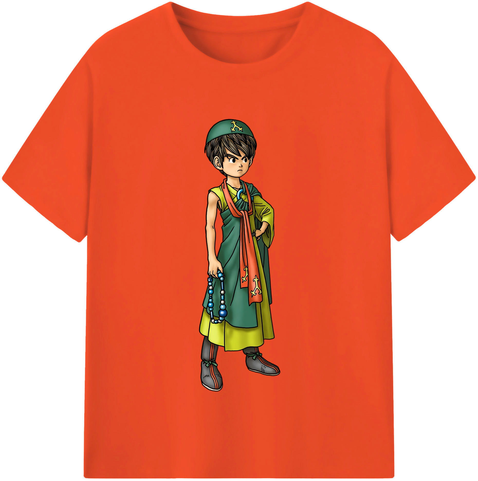 （画像用） ドラゴンクエスト Doragon Kuesuto Dragon Quest 綿100％半袖Tシャツ（フロントプリント）