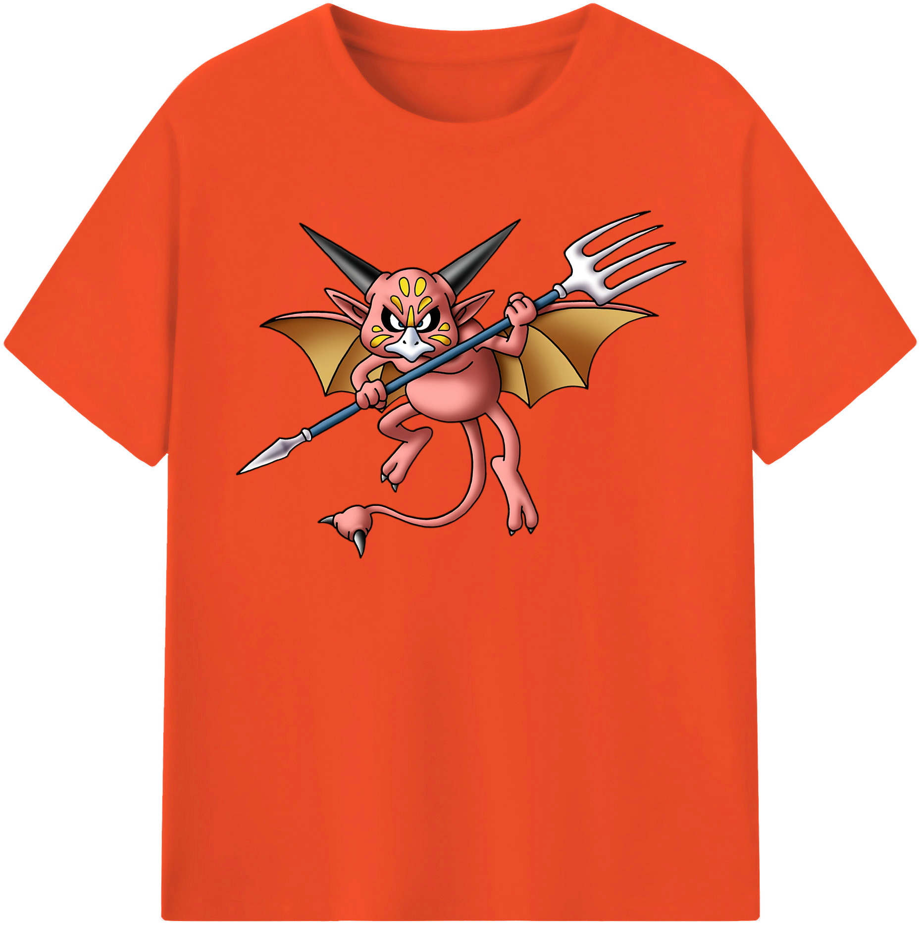 （画像用） ドラゴンクエスト Doragon Kuesuto Dragon Quest 綿100％半袖Tシャツ（フロントプリント）