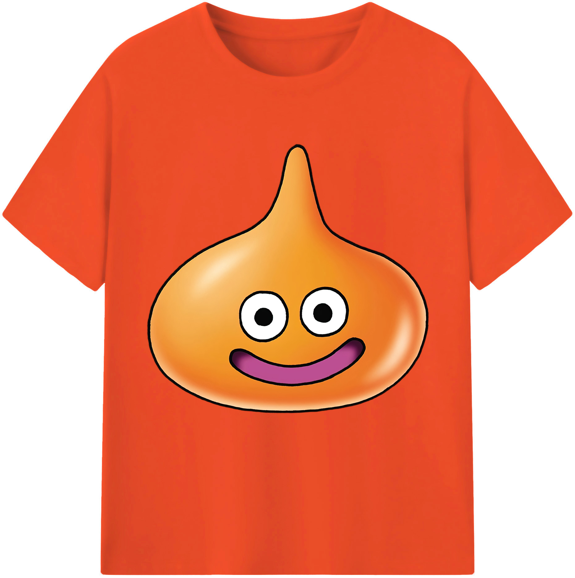 （画像用） ドラゴンクエスト Doragon Kuesuto Dragon Quest 綿100％半袖Tシャツ（フロントプリント）