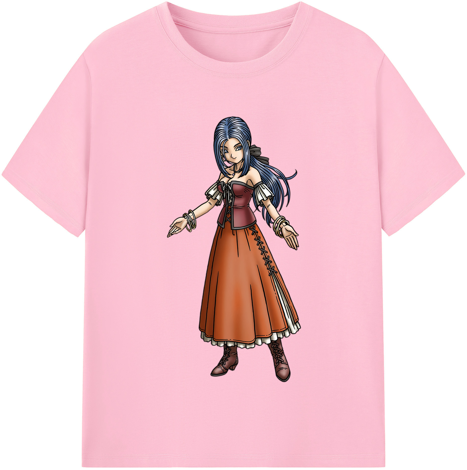 （画像用） ドラゴンクエスト Doragon Kuesuto Dragon Quest 綿100％半袖Tシャツ（フロントプリント）