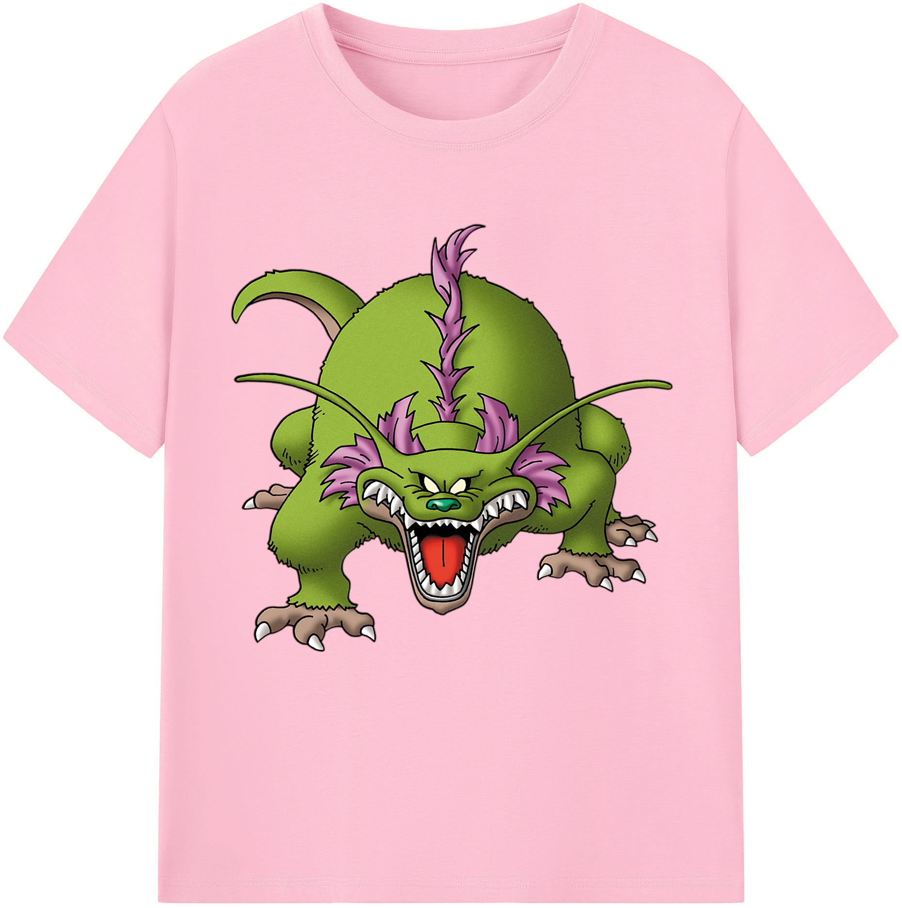 （画像用） ドラゴンクエスト Doragon Kuesuto Dragon Quest 綿100％半袖Tシャツ（フロントプリント）