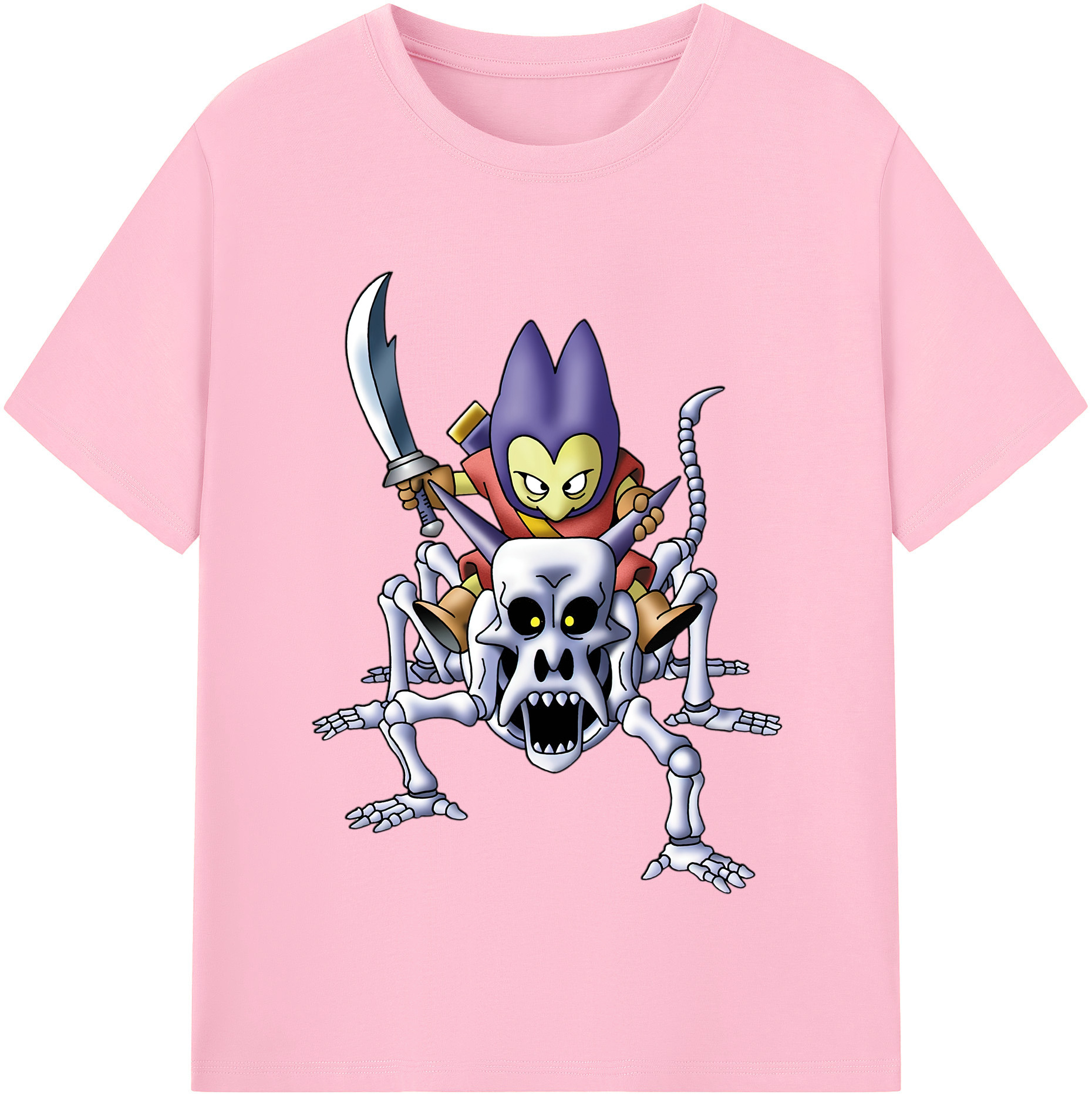 （画像用） ドラゴンクエスト Doragon Kuesuto Dragon Quest 綿100％半袖Tシャツ（フロントプリント）