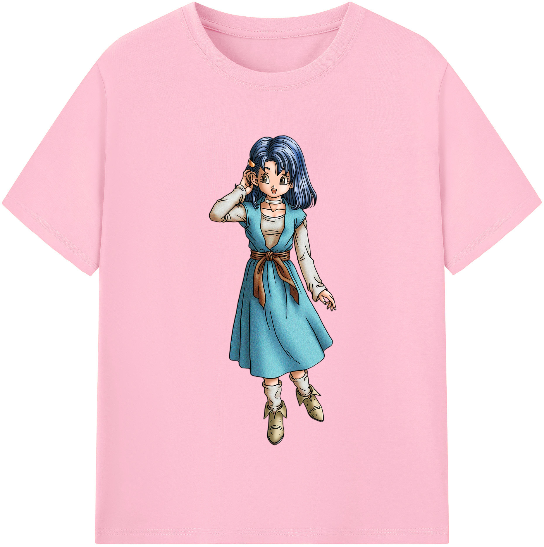（画像用） ドラゴンクエスト Doragon Kuesuto Dragon Quest 綿100％半袖Tシャツ（フロントプリント）