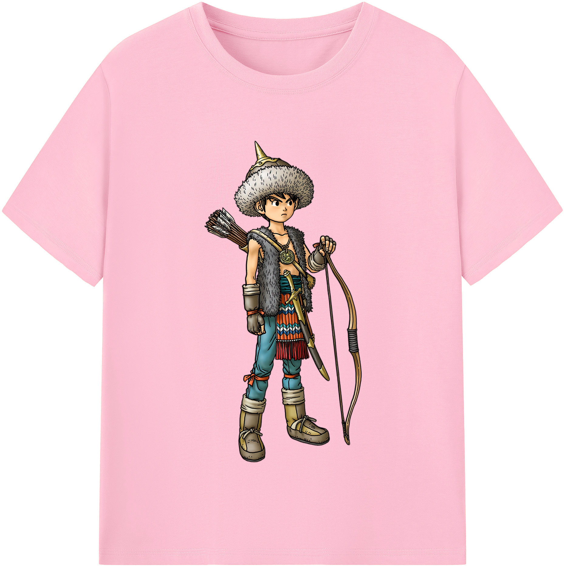（画像用） ドラゴンクエスト Doragon Kuesuto Dragon Quest 綿100％半袖Tシャツ（フロントプリント）