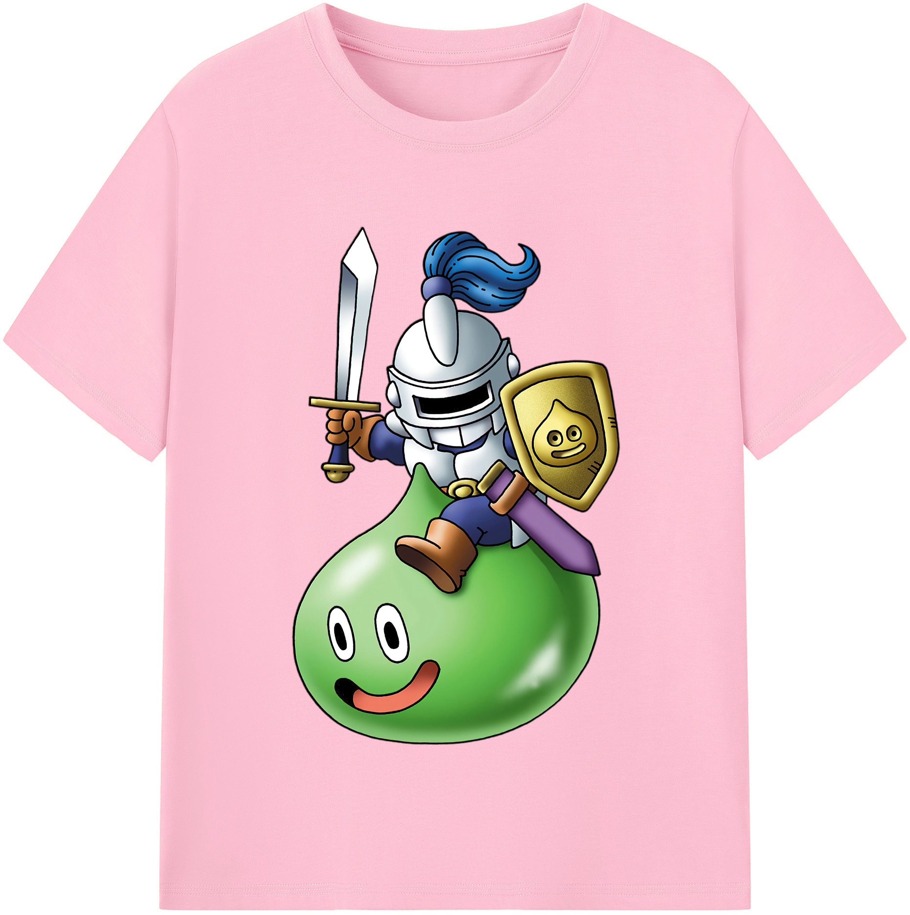（画像用） ドラゴンクエスト Doragon Kuesuto Dragon Quest 綿100％半袖Tシャツ（フロントプリント）