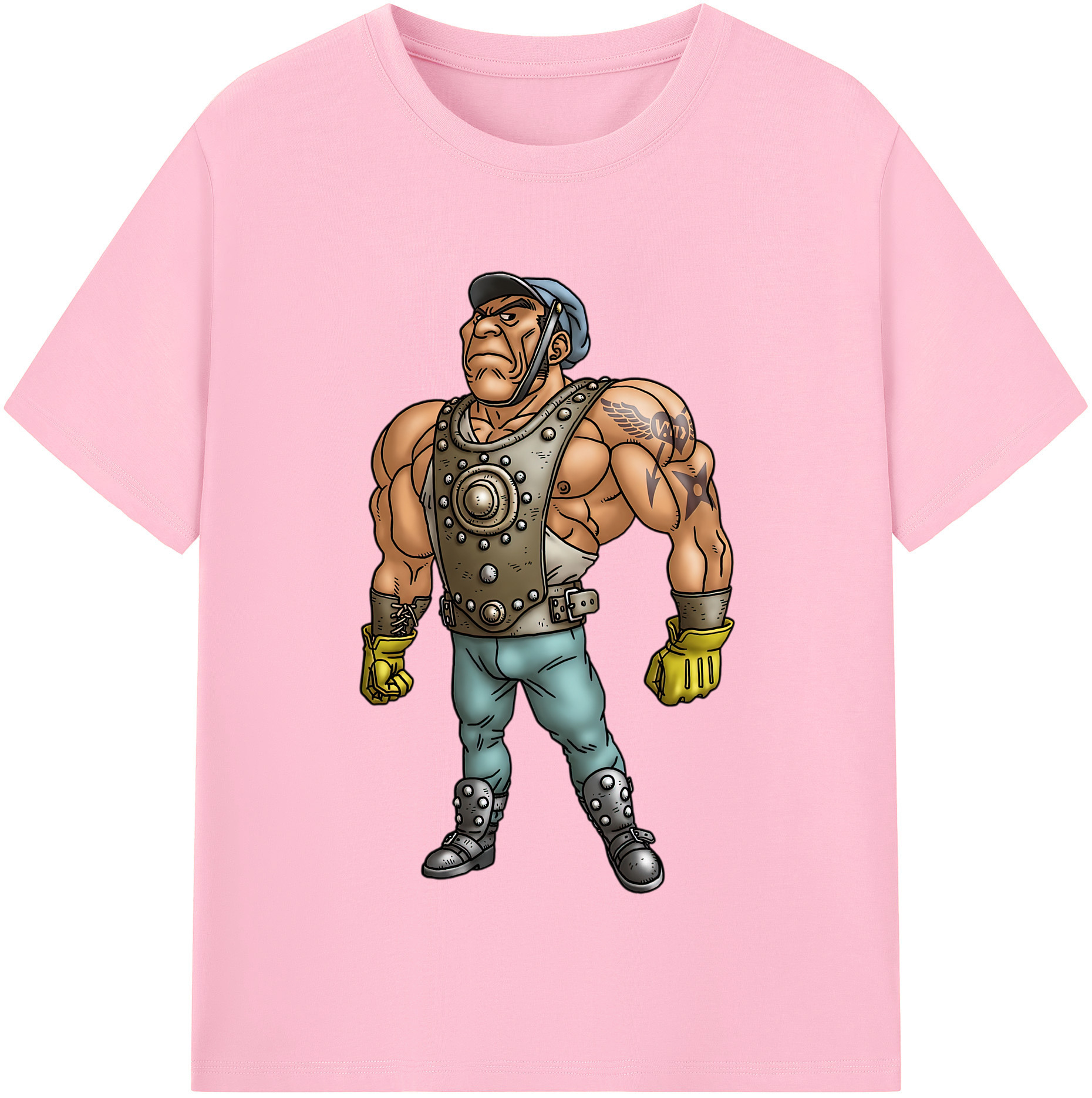 （画像用） ドラゴンクエスト Doragon Kuesuto Dragon Quest 綿100％半袖Tシャツ（フロントプリント）