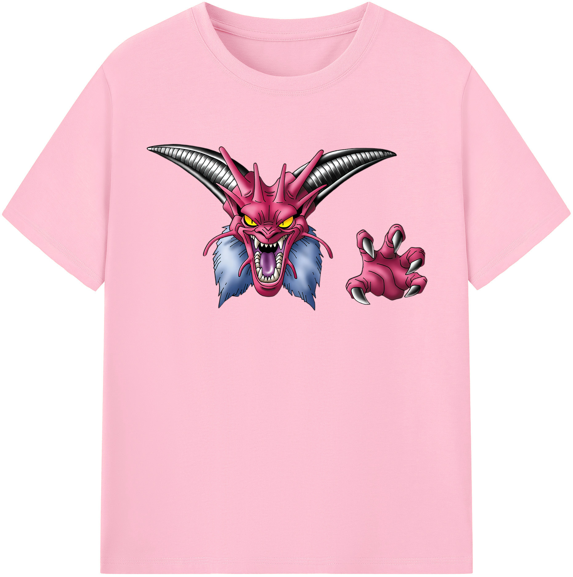 （画像用） ドラゴンクエスト Doragon Kuesuto Dragon Quest 綿100％半袖Tシャツ（フロントプリント）