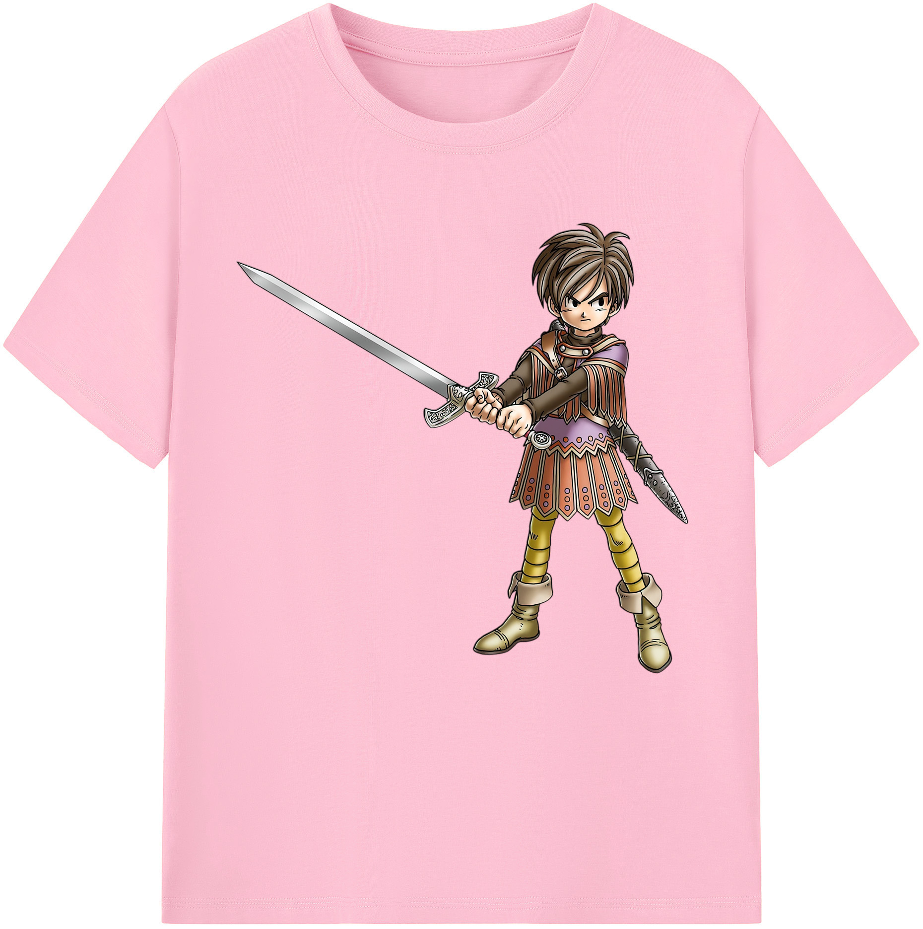 （画像用） ドラゴンクエスト Doragon Kuesuto Dragon Quest 綿100％半袖Tシャツ（フロントプリント）