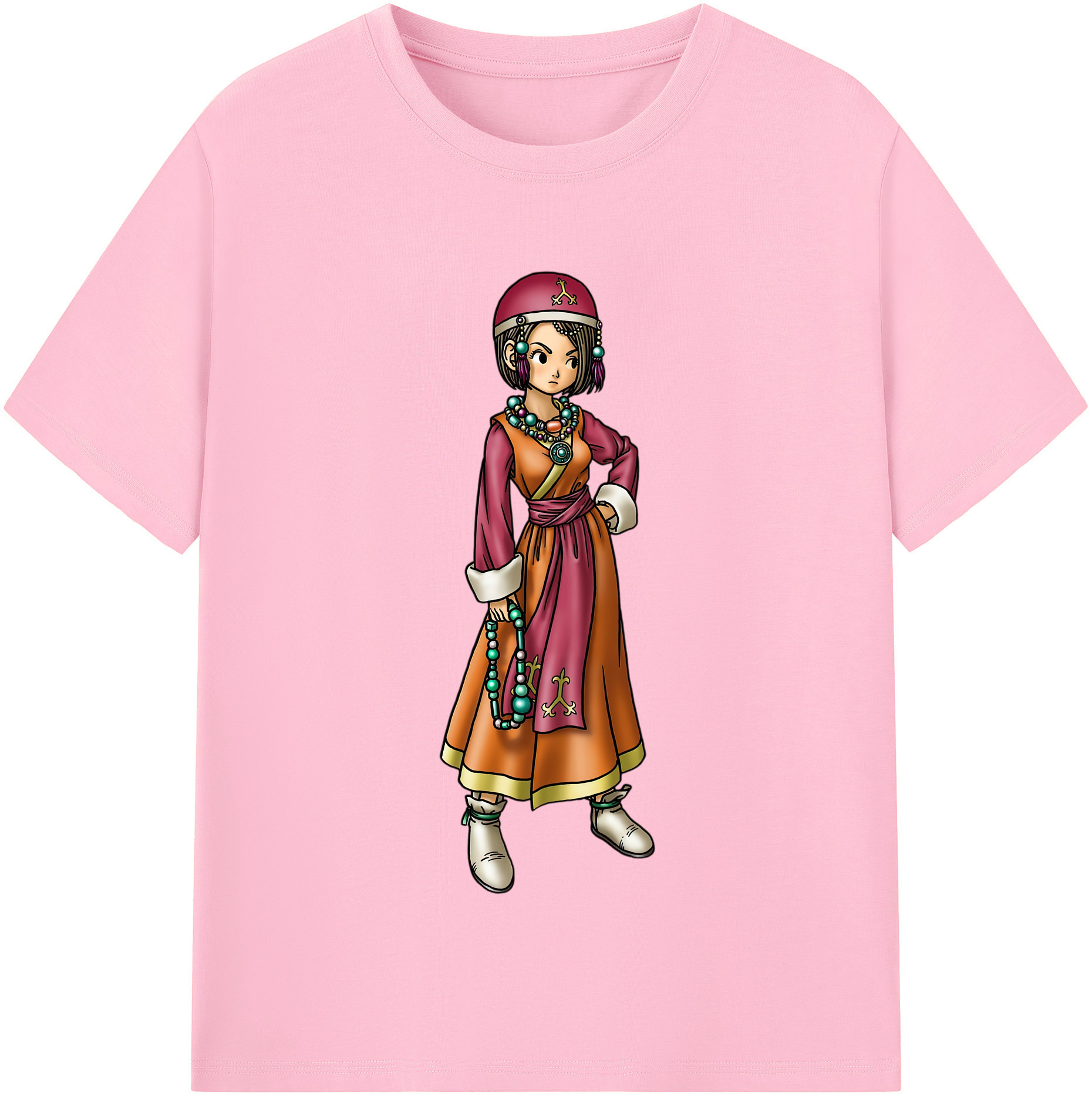 （画像用） ドラゴンクエスト Doragon Kuesuto Dragon Quest 綿100％半袖Tシャツ（フロントプリント）