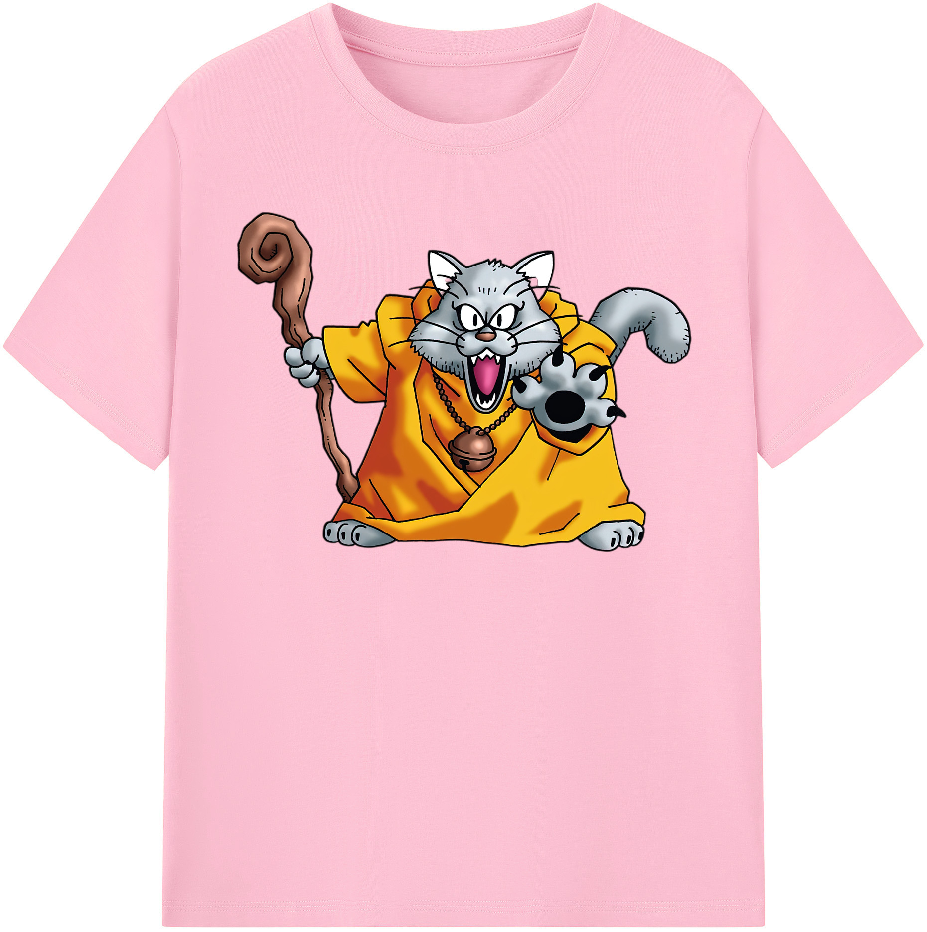 （画像用） ドラゴンクエスト Doragon Kuesuto Dragon Quest 綿100％半袖Tシャツ（フロントプリント）
