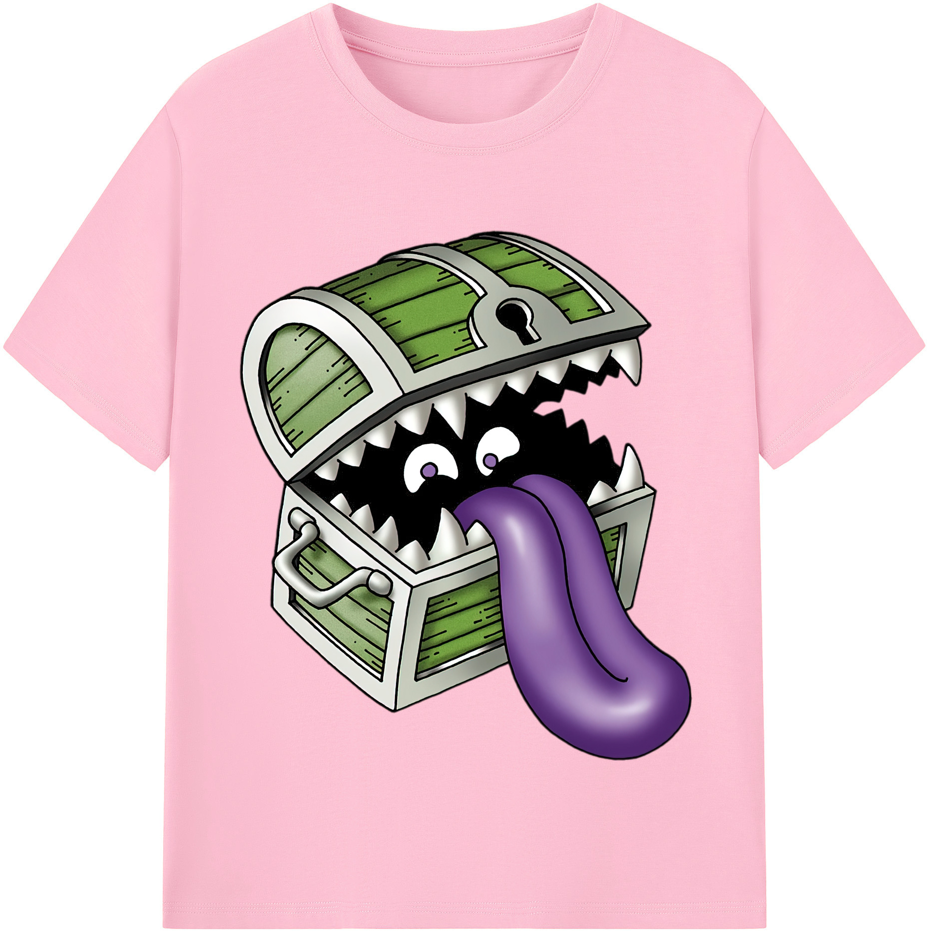 （画像用） ドラゴンクエスト Doragon Kuesuto Dragon Quest 綿100％半袖Tシャツ（フロントプリント）
