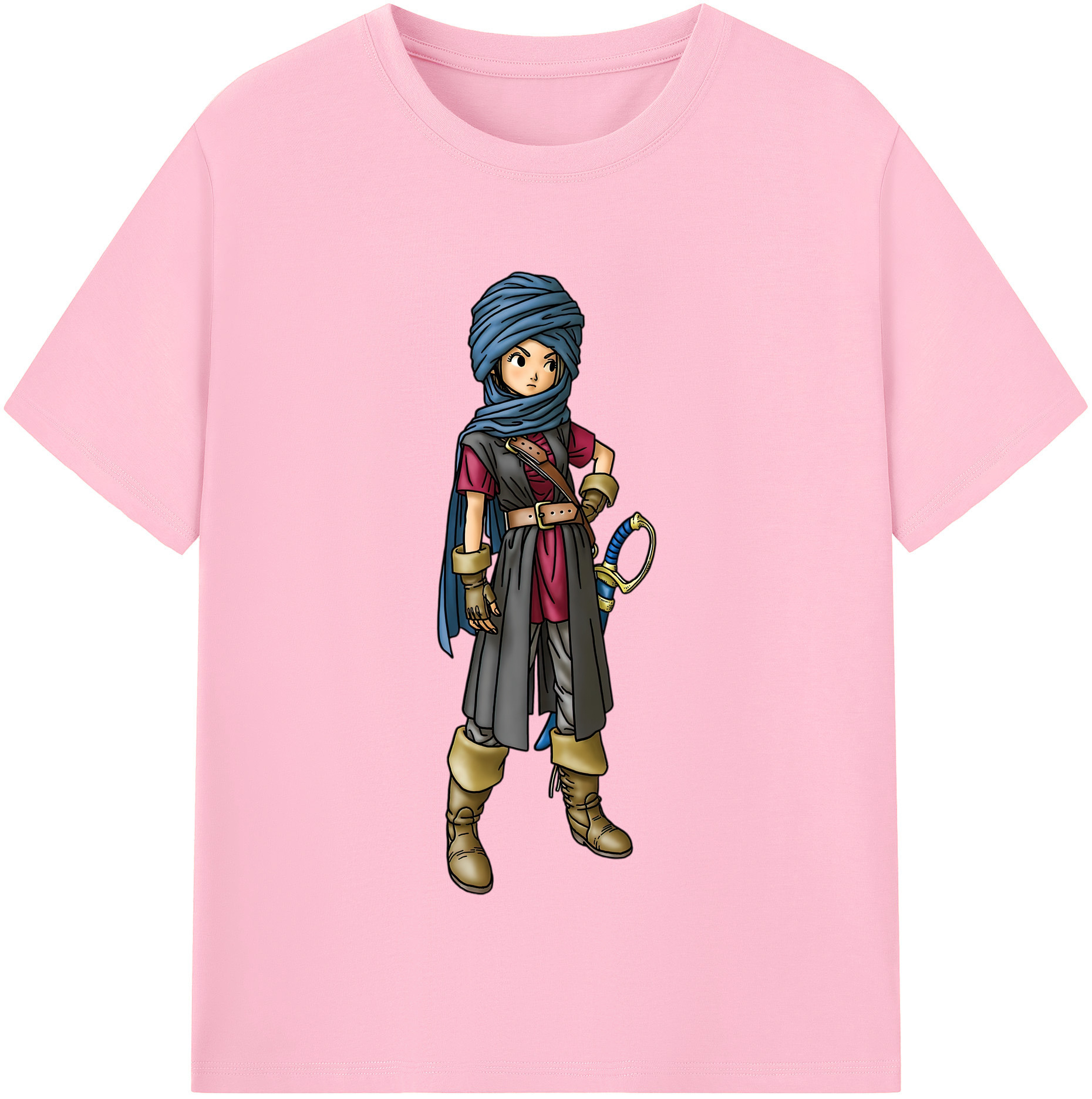 （画像用） ドラゴンクエスト Doragon Kuesuto Dragon Quest 綿100％半袖Tシャツ（フロントプリント）