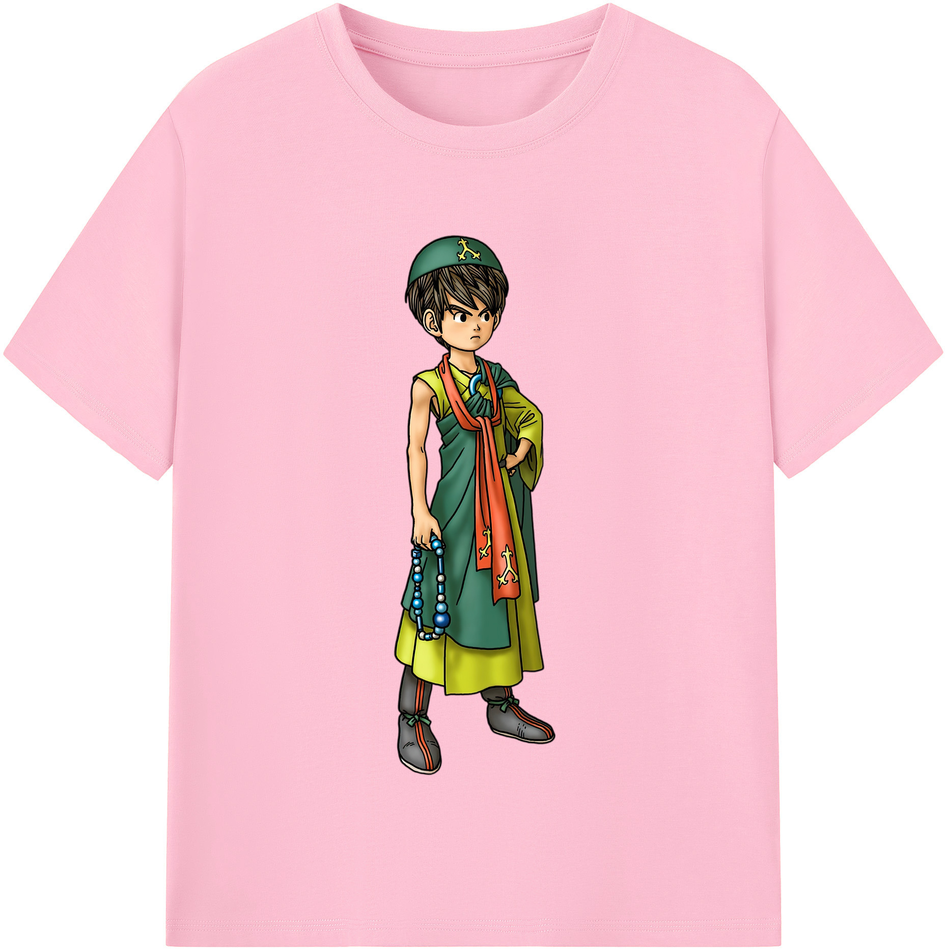 （画像用） ドラゴンクエスト Doragon Kuesuto Dragon Quest 綿100％半袖Tシャツ（フロントプリント）