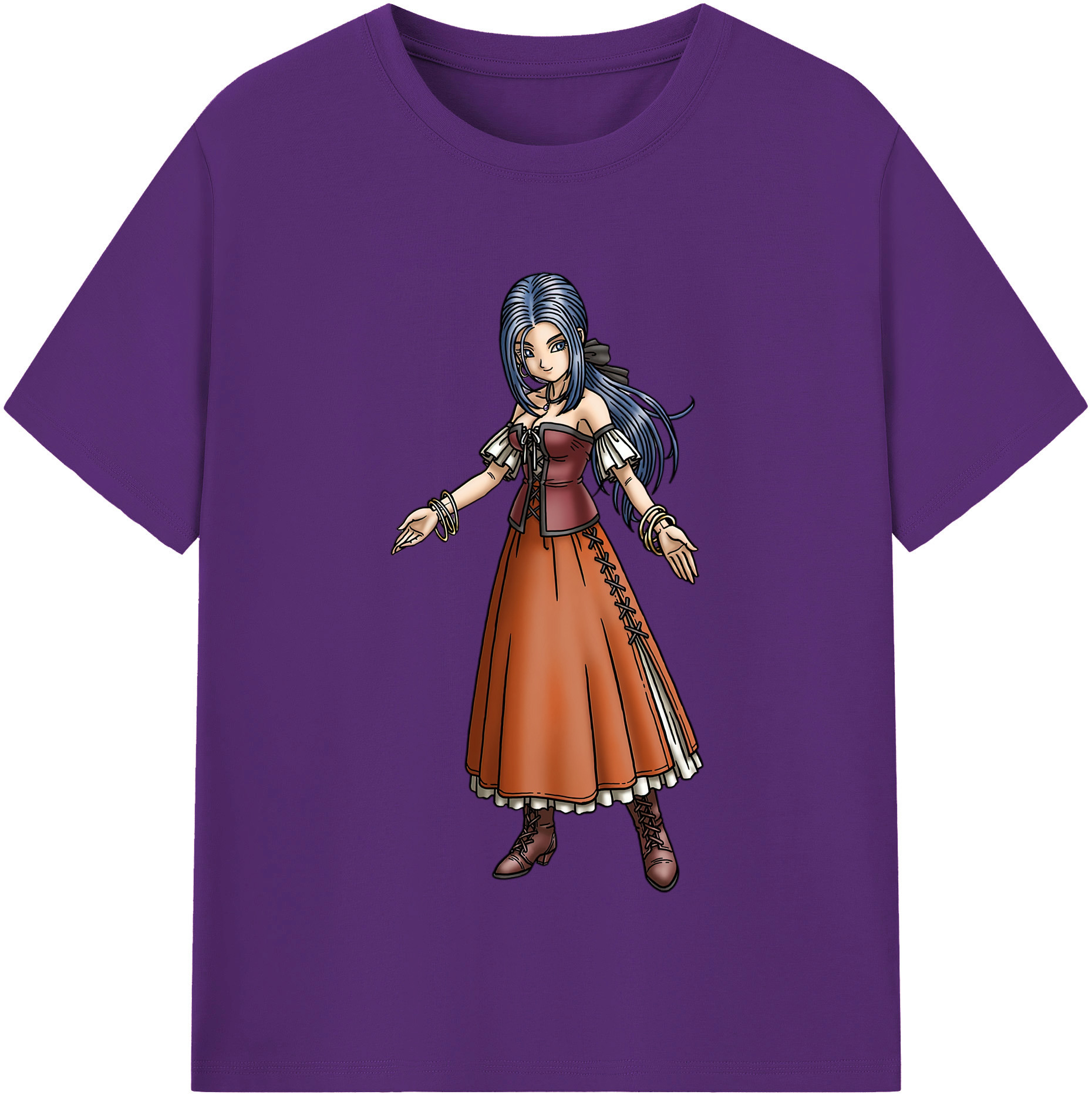（画像用） ドラゴンクエスト Doragon Kuesuto Dragon Quest 綿100％半袖Tシャツ（フロントプリント）