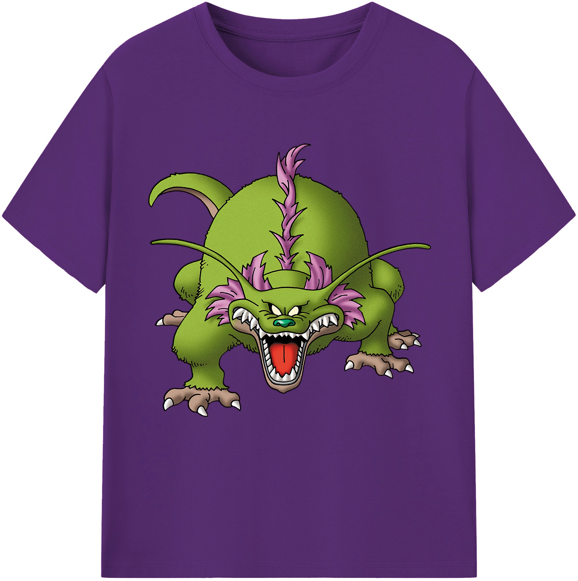 （画像用） ドラゴンクエスト Doragon Kuesuto Dragon Quest 綿100％半袖Tシャツ（フロントプリント）