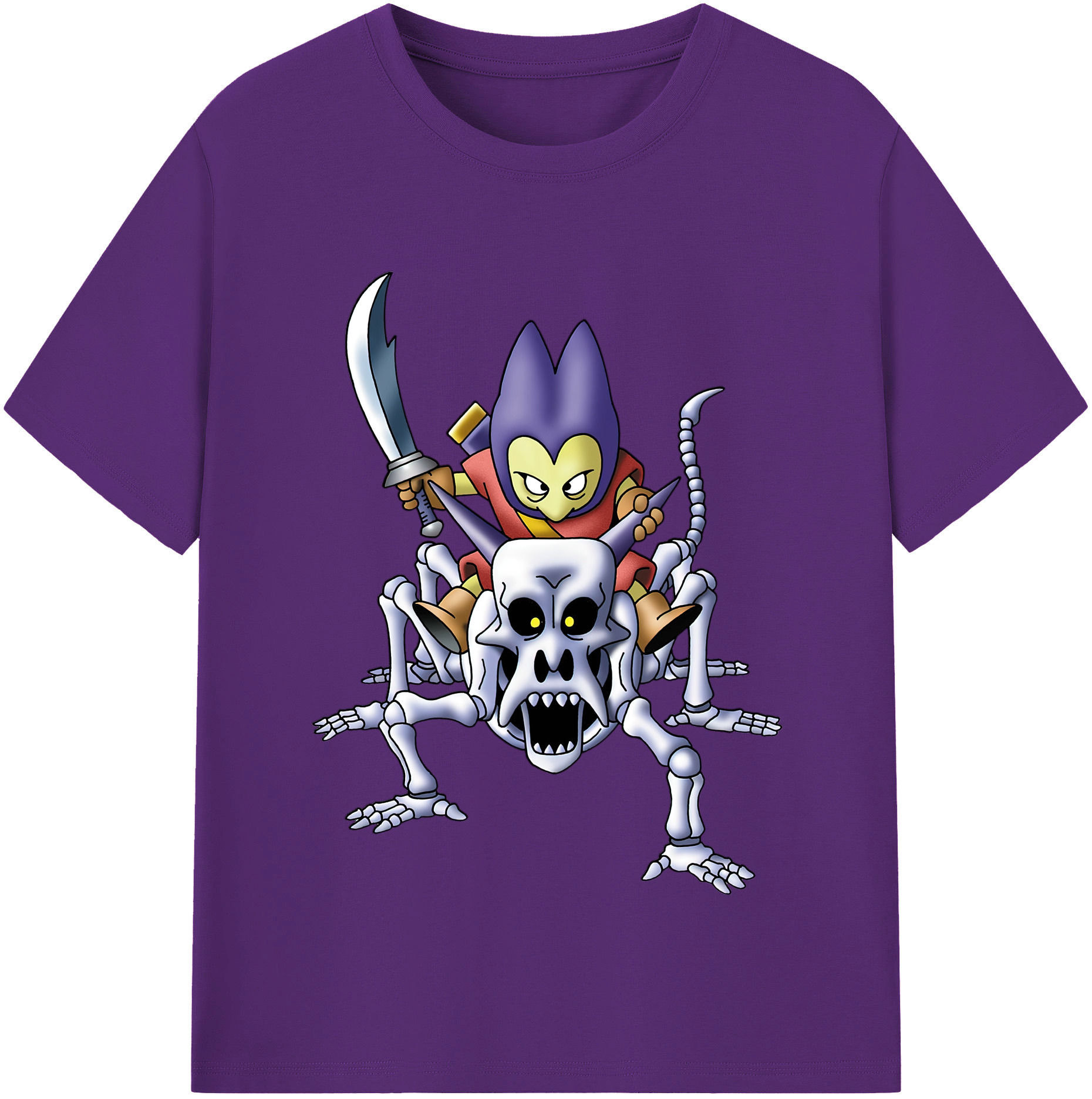 （画像用） ドラゴンクエスト Doragon Kuesuto Dragon Quest 綿100％半袖Tシャツ（フロントプリント）