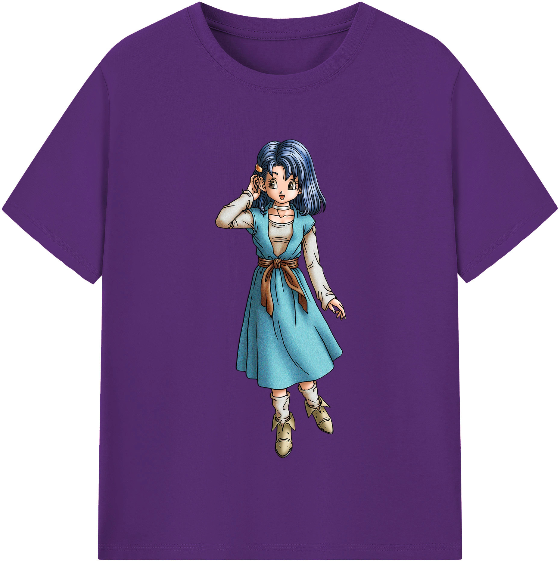 （画像用） ドラゴンクエスト Doragon Kuesuto Dragon Quest 綿100％半袖Tシャツ（フロントプリント）