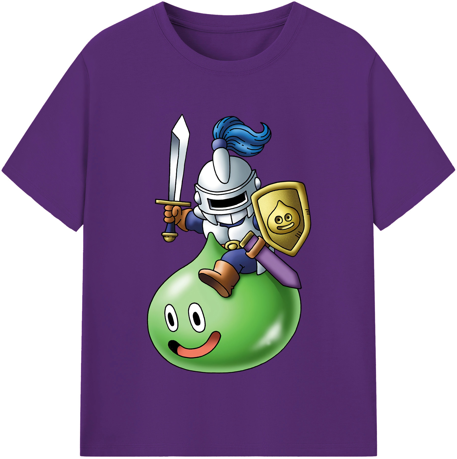 （画像用） ドラゴンクエスト Doragon Kuesuto Dragon Quest 綿100％半袖Tシャツ（フロントプリント）
