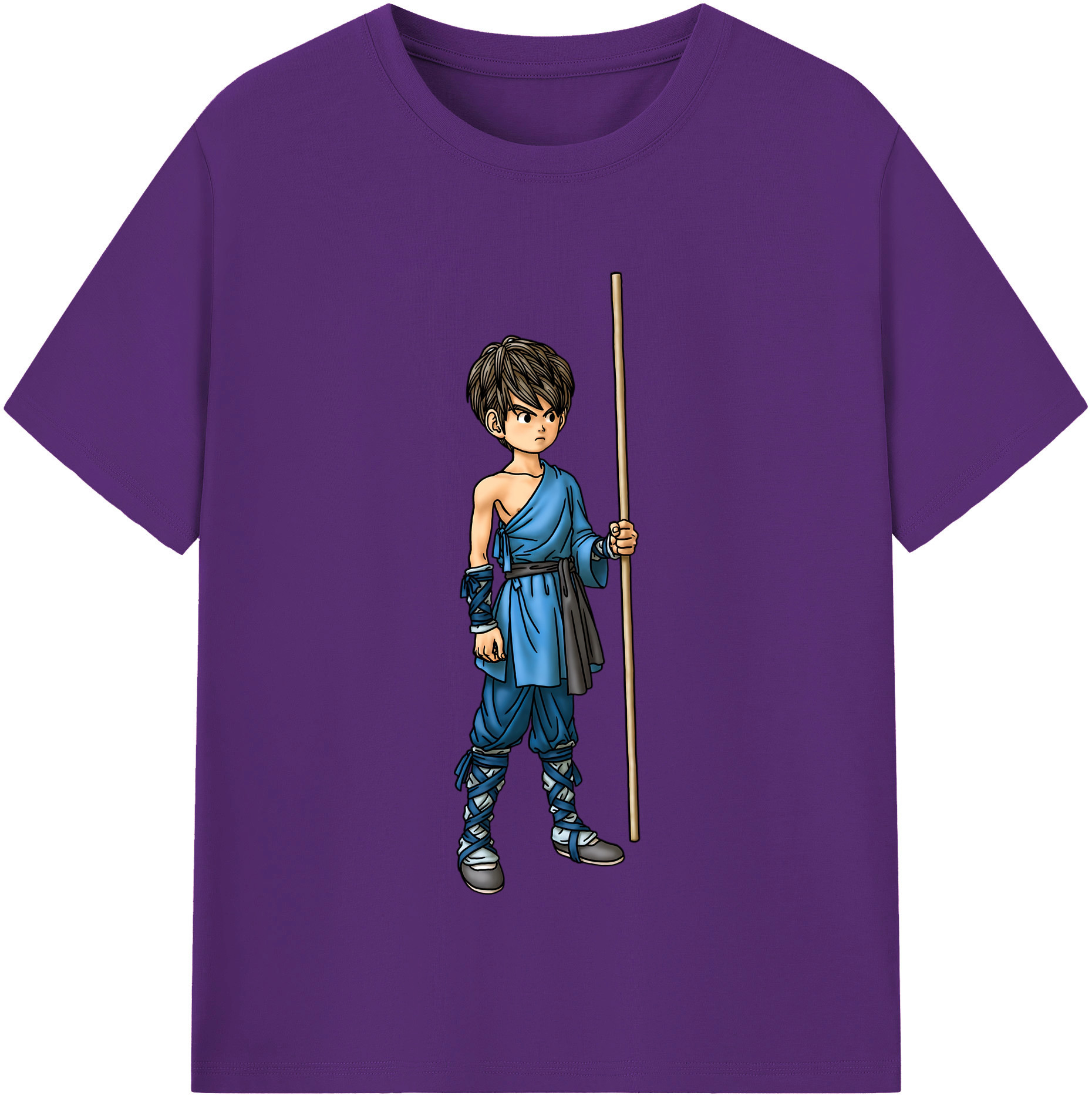 （画像用） ドラゴンクエスト Doragon Kuesuto Dragon Quest 綿100％半袖Tシャツ（フロントプリント）