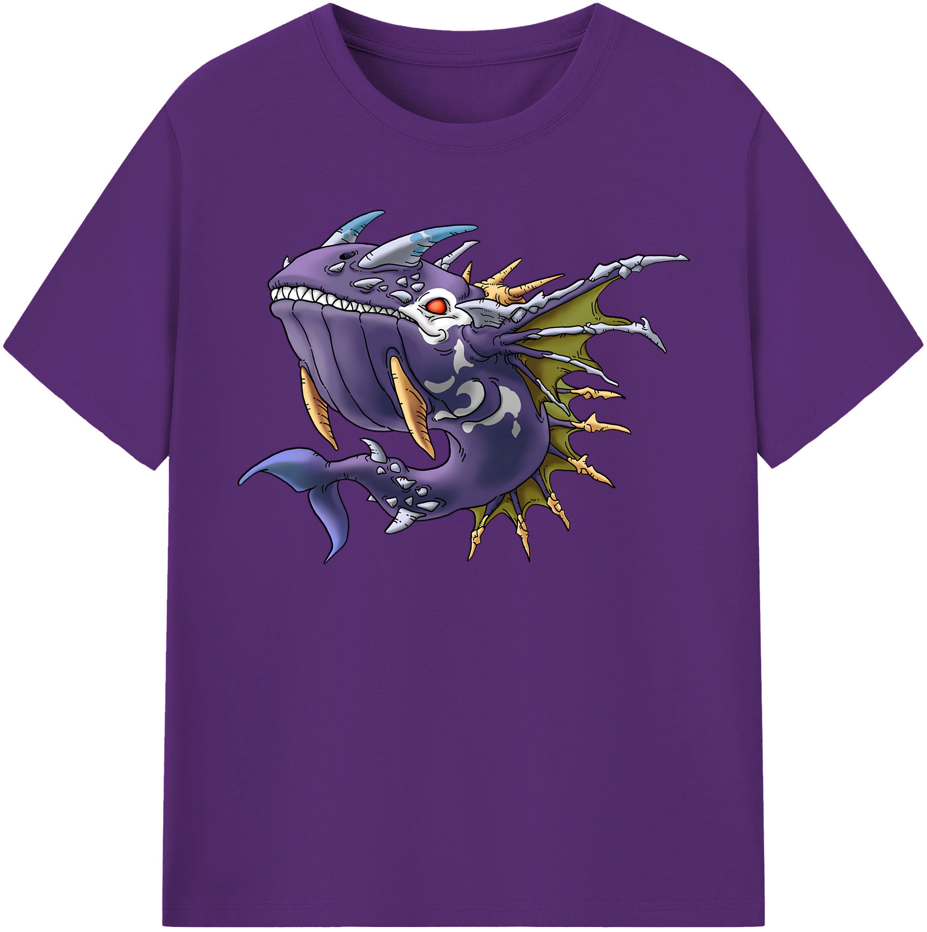 （画像用） ドラゴンクエスト Doragon Kuesuto Dragon Quest 綿100％半袖Tシャツ（フロントプリント）